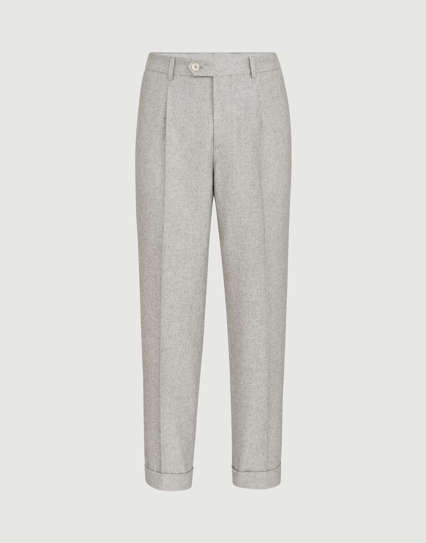 Pantalón en tweed de seda y cachemir Gris Claro Hombre - Brunello Cucinelli