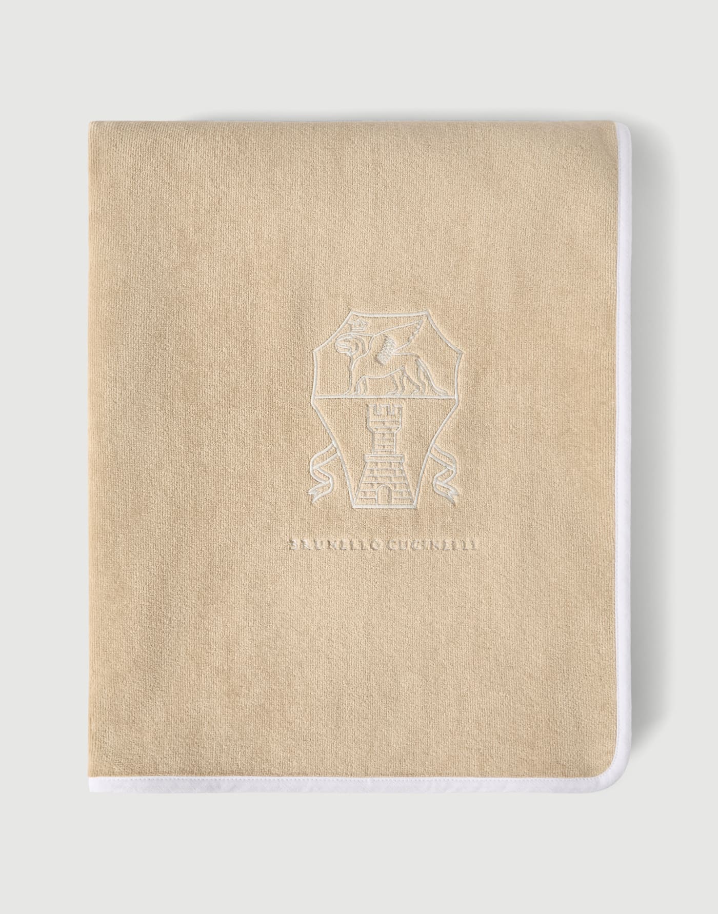 Terrycloth towel Warm Beige Lifestyle - Brunello Cucinelli