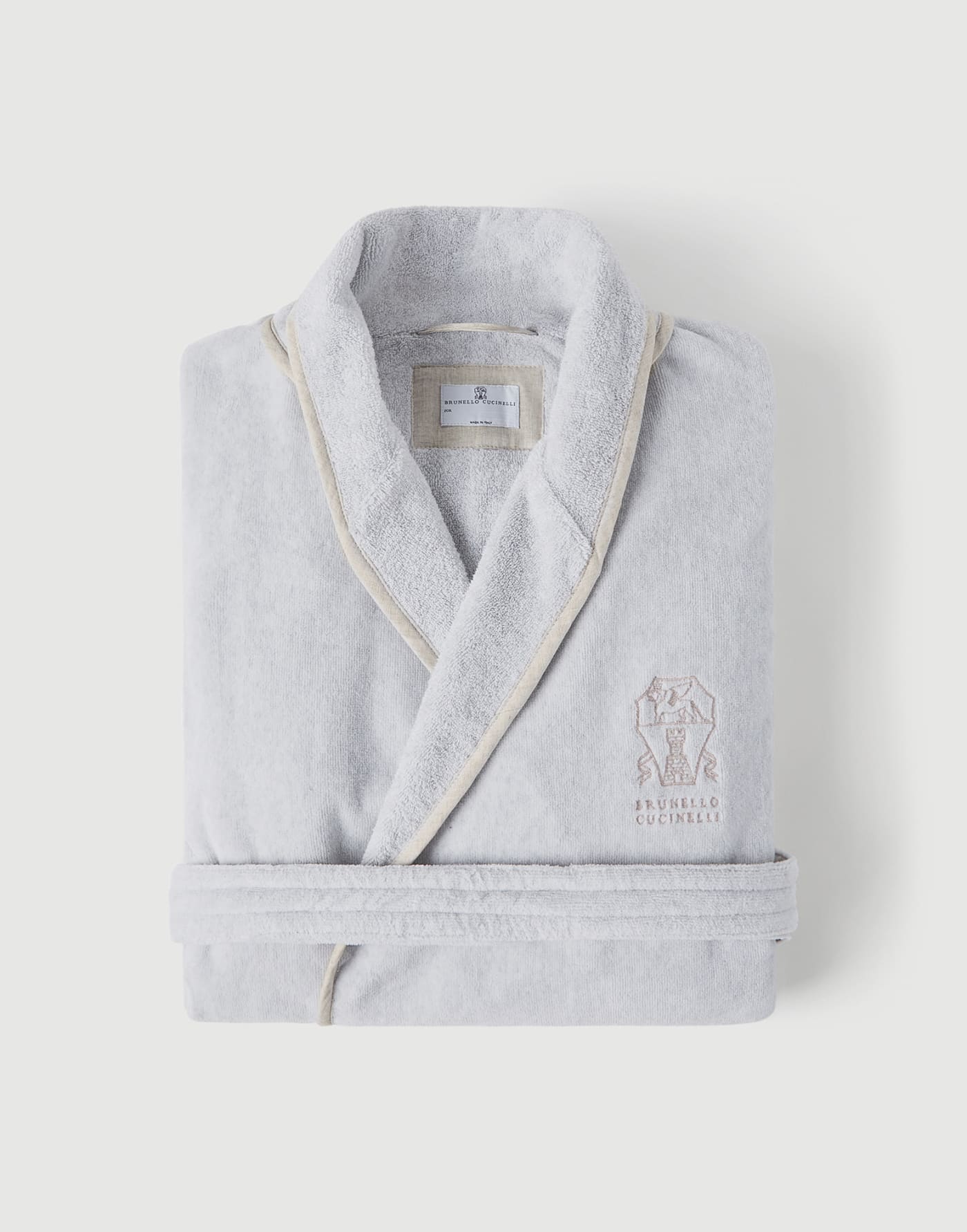 Accappatoio in spugna Grigio Chiaro Lifestyle - Brunello Cucinelli