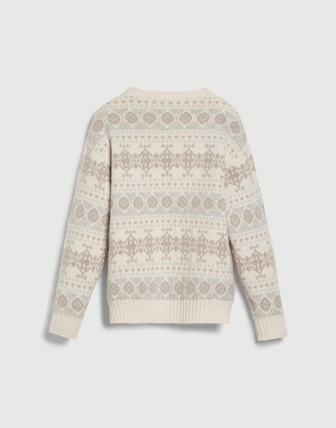 Pullover in Jacquard aus Sparkling-Kaschmir Panama Mädchen - Brunello Cucinelli