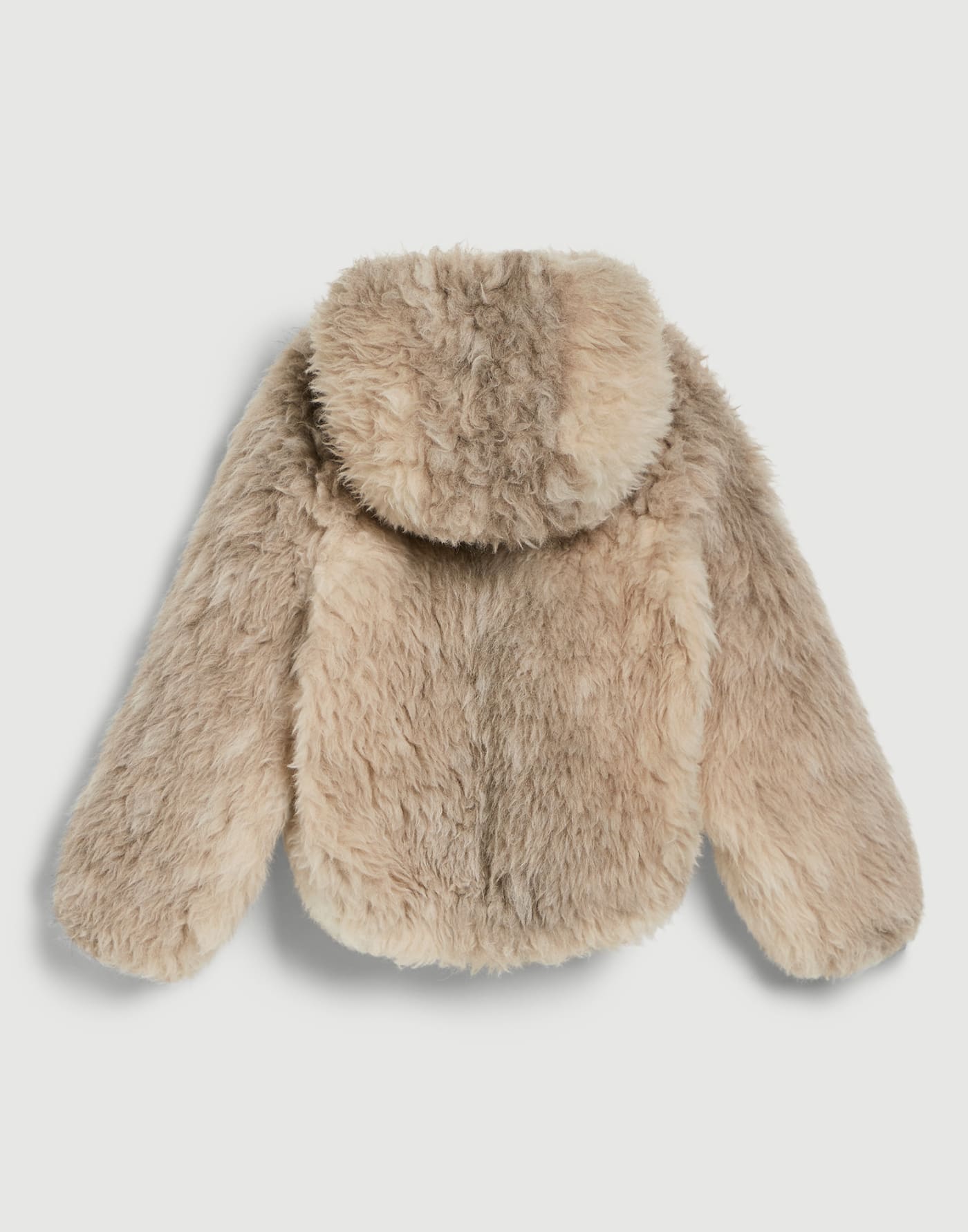 Fluffy-Jacke mit Monili Warmes Beige Mädchen - Brunello Cucinelli