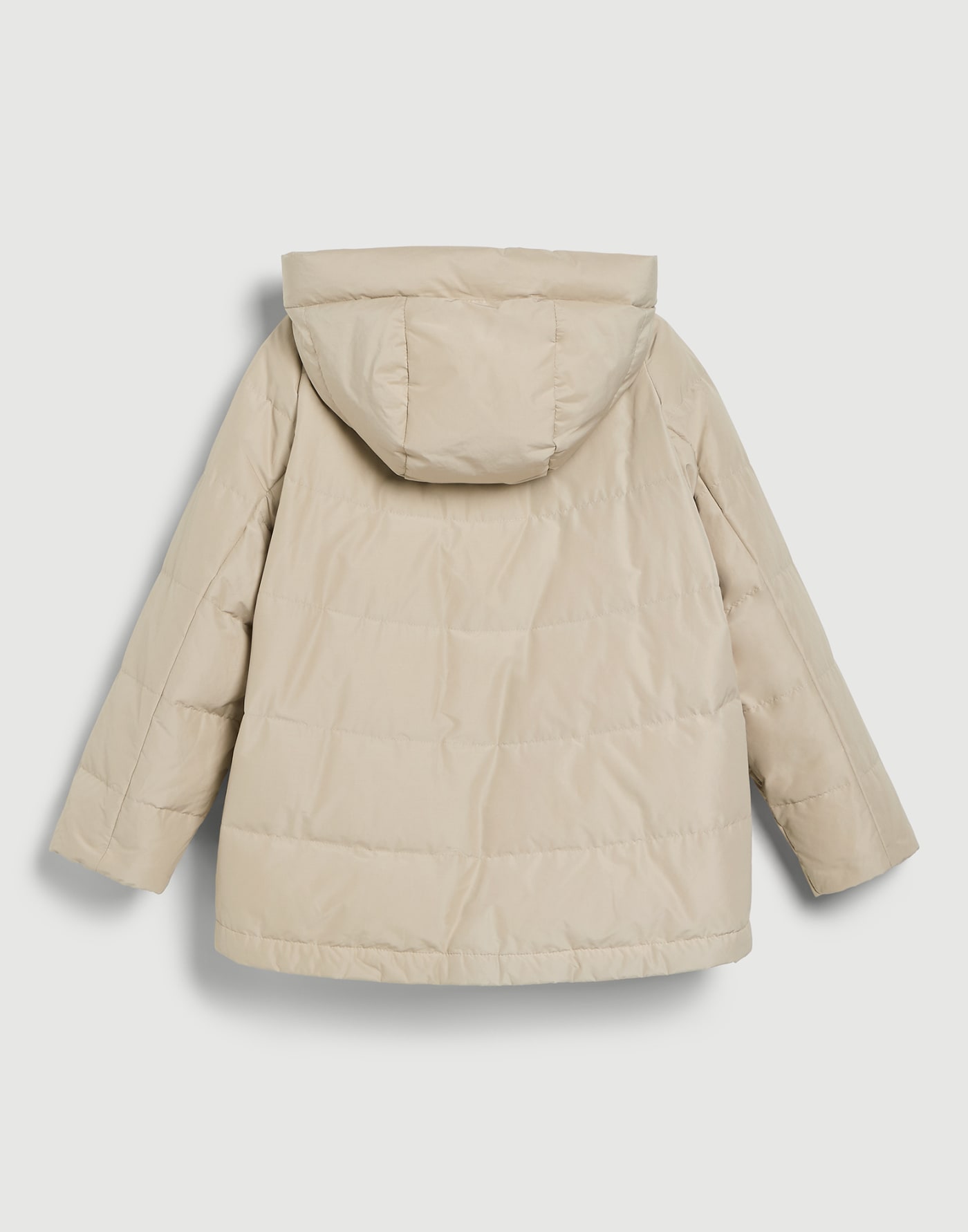 Daunenjacke aus Taft Sand Mädchen - Brunello Cucinelli