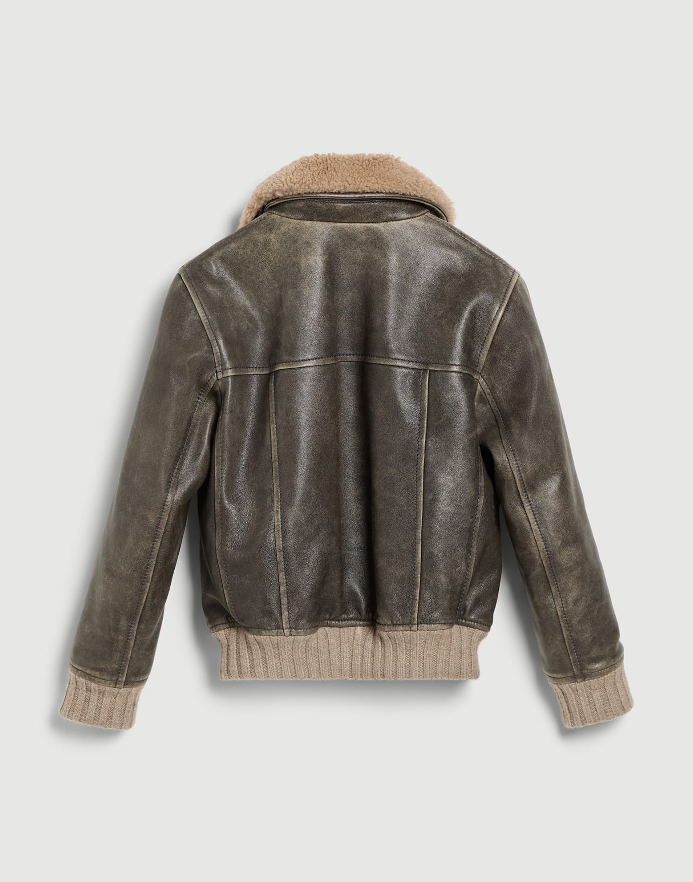 Giubbino Aviatore con imbottitura Marrone Bambino - Brunello Cucinelli
