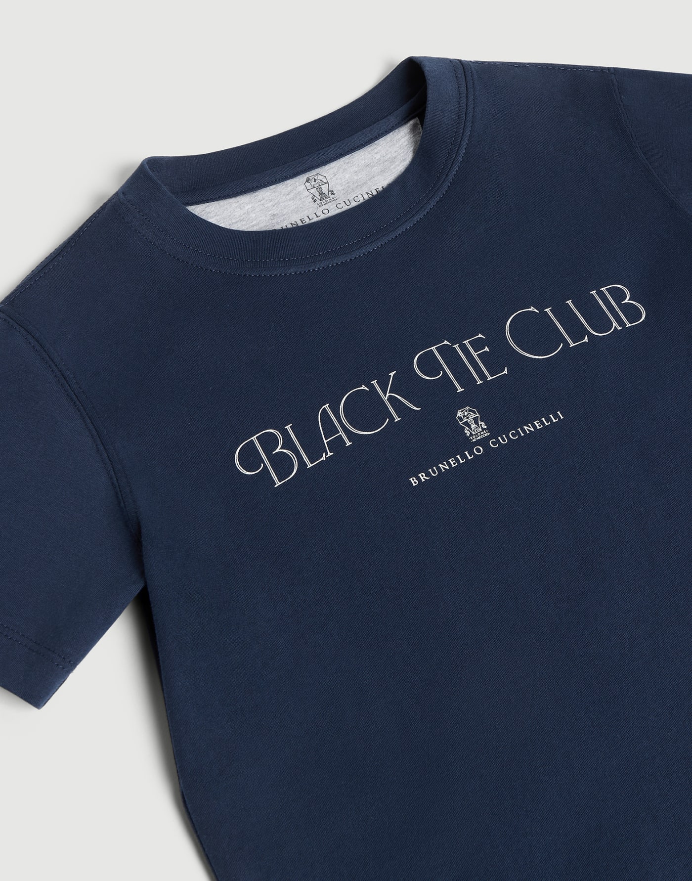 Cotton jersey T-shirt Blue Boys - Brunello Cucinelli