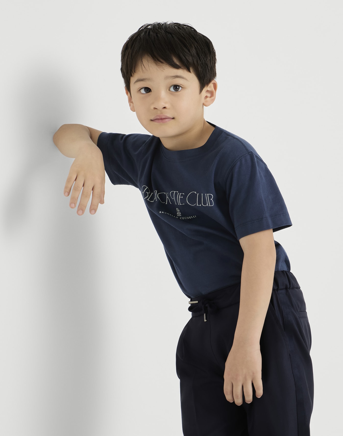 Cotton jersey T-shirt Blue Boys - Brunello Cucinelli