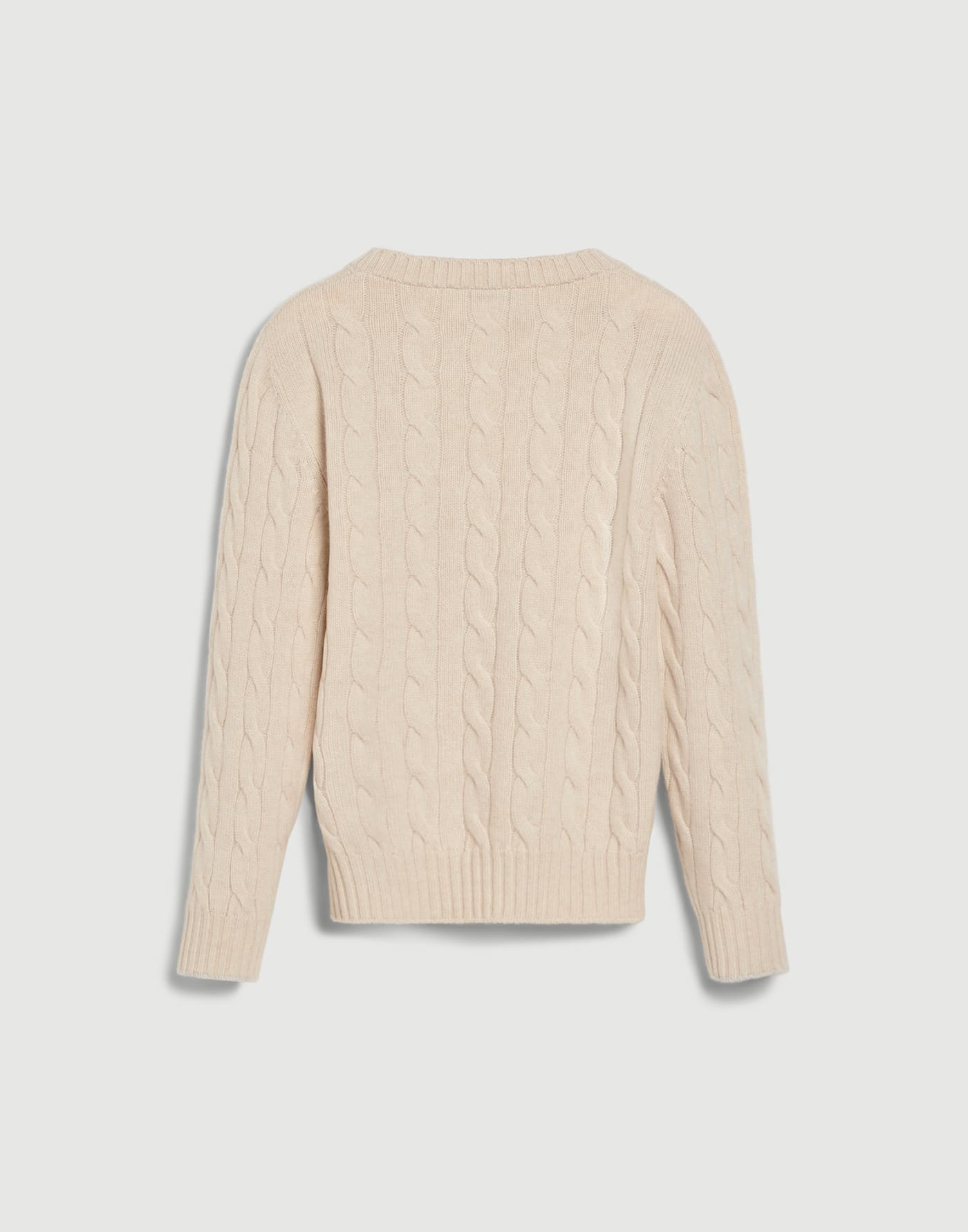 Pullover aus Kaschmir in Zopfstrick Champagner Jungen - Brunello Cucinelli