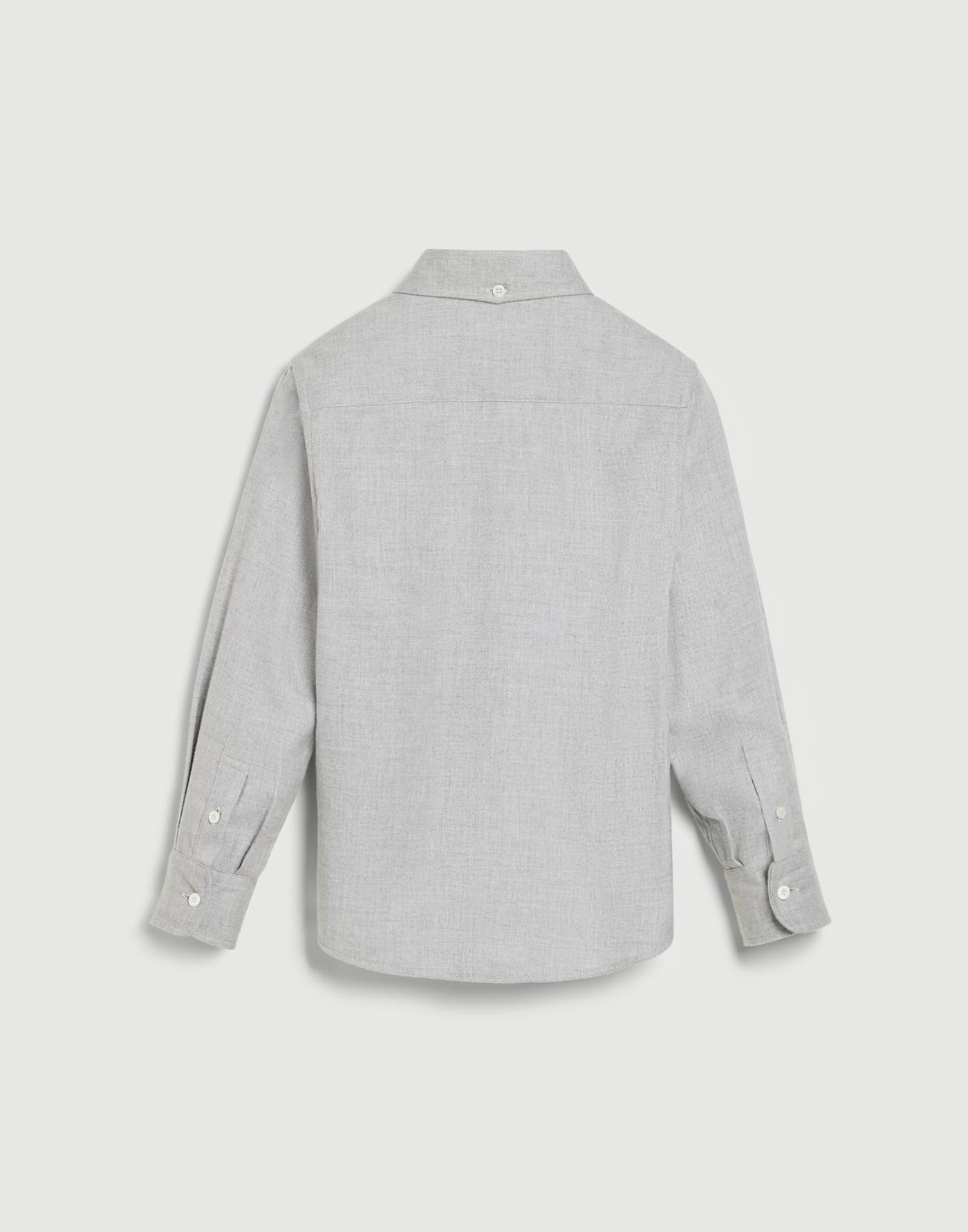 Flannel chevron shirt Grey Boys - Brunello Cucinelli