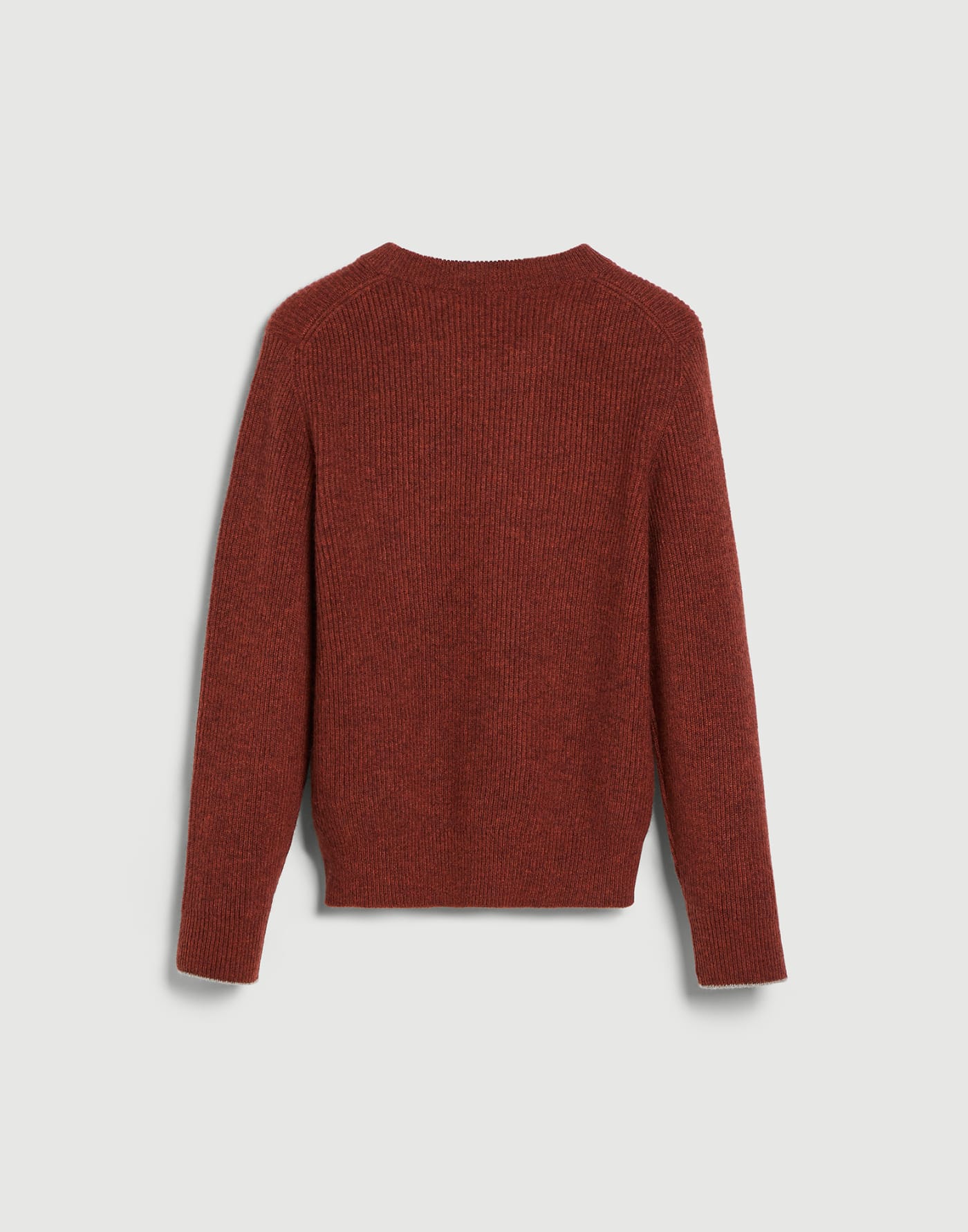 Pullover aus Kaschmir in Patentstrick Ziegelrot Jungen - Brunello Cucinelli