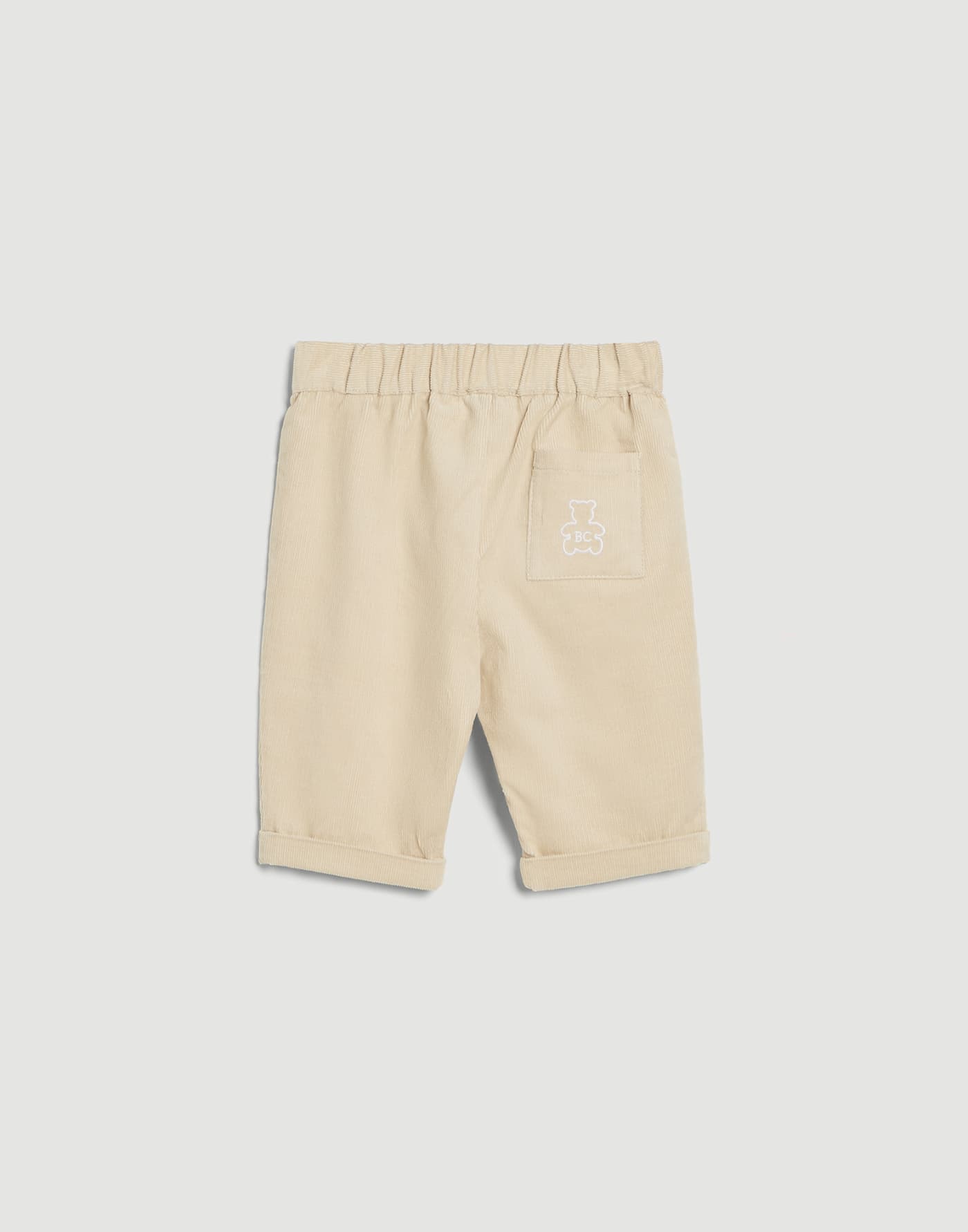 Pantalone Baby Bernie in velluto Beige Baby - Brunello Cucinelli