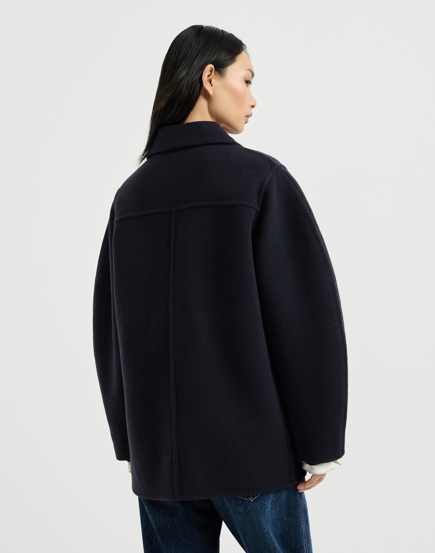 Hand-crafted pea coat Cobalt Woman - Brunello Cucinelli