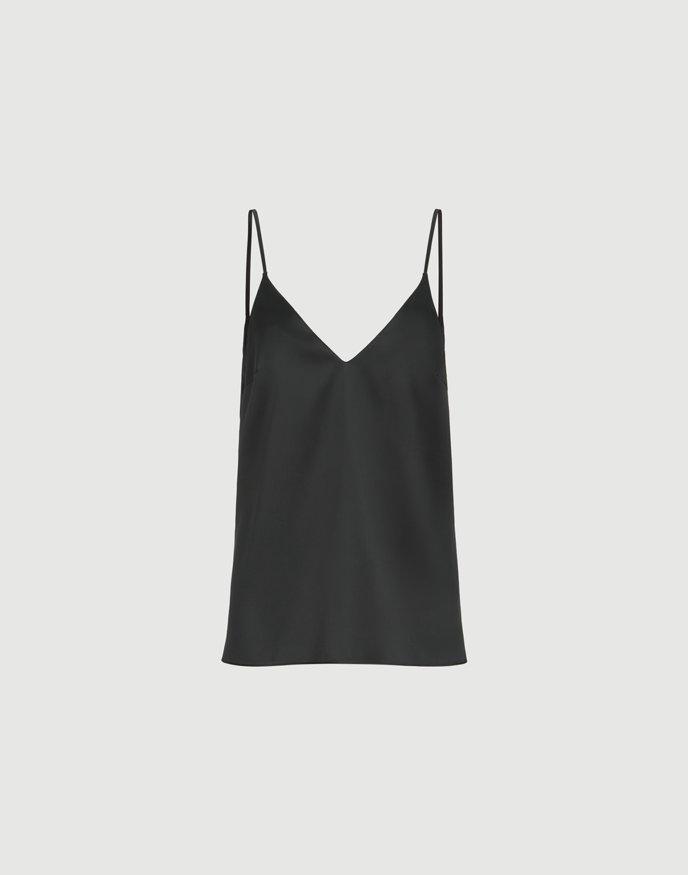 Stretch silk satin camisole Black Woman - Brunello Cucinelli