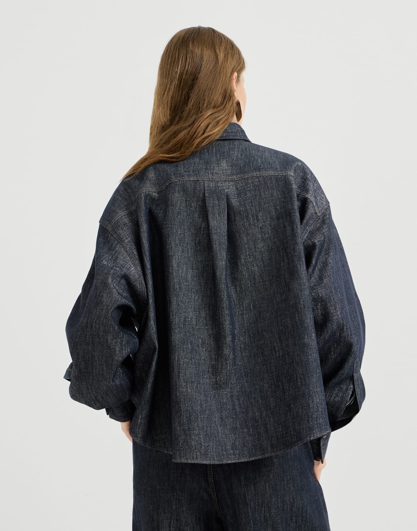 Sparkling no-fade denim shirt Denim Woman - Brunello Cucinelli