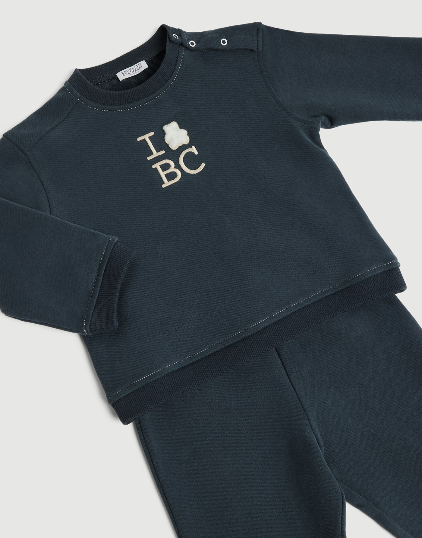 伯尼小熊幼童毛圈布套装 蓝色 幼童 - Brunello Cucinelli