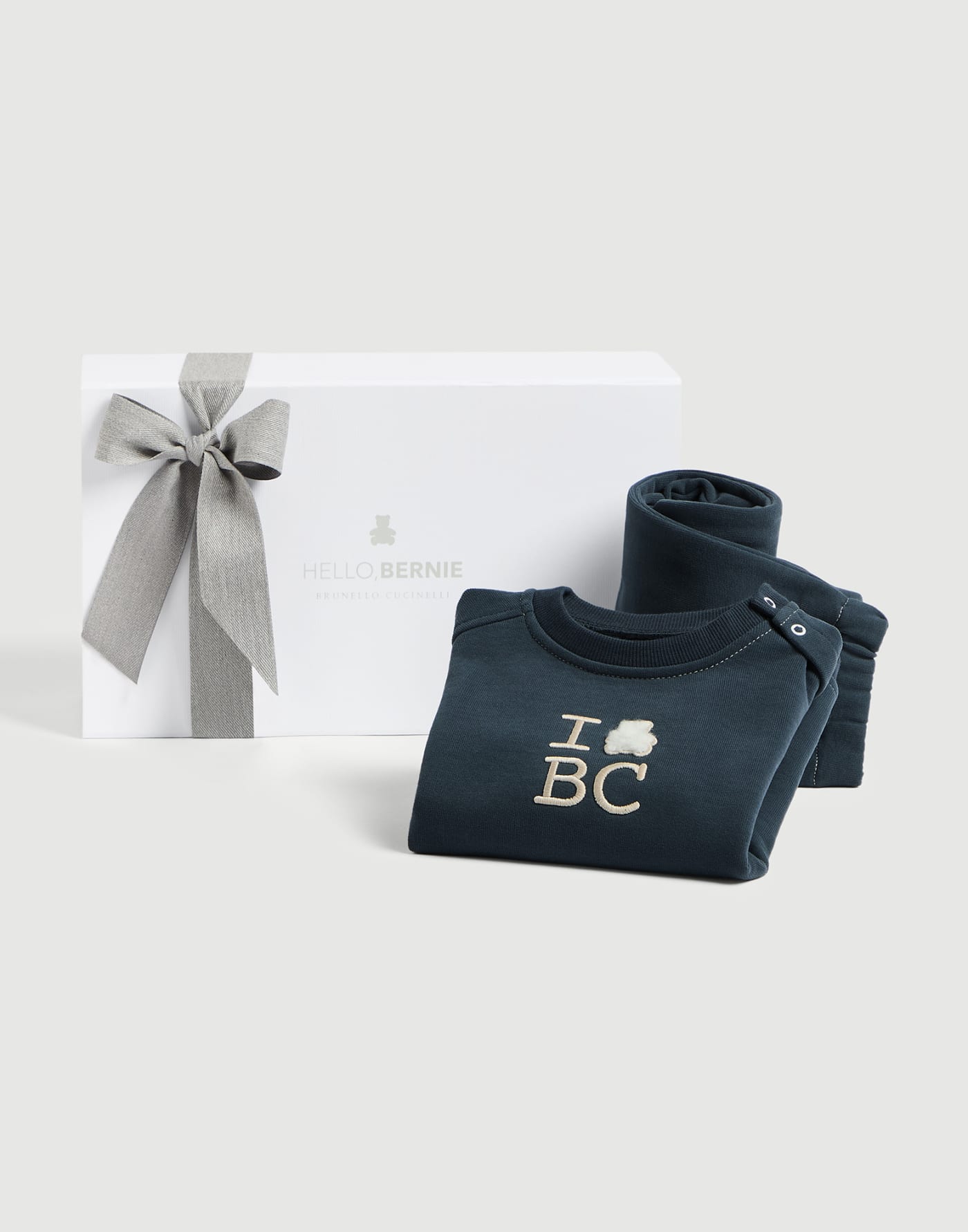 伯尼小熊幼童毛圈布套装 蓝色 幼童 - Brunello Cucinelli
