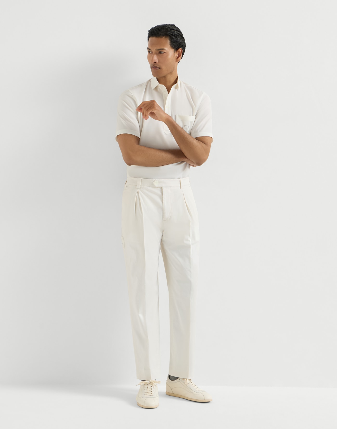 Garment-dyed trousers White Man - Brunello Cucinelli