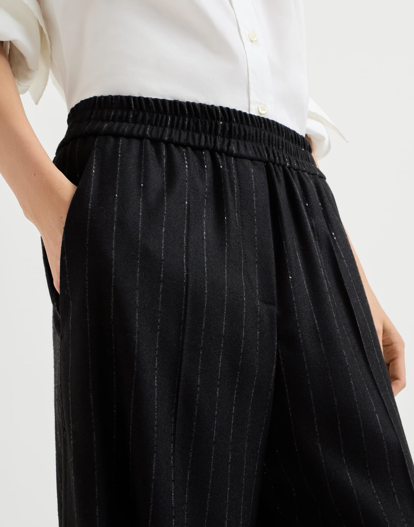 Loose Track trousers Blue Woman - Brunello Cucinelli