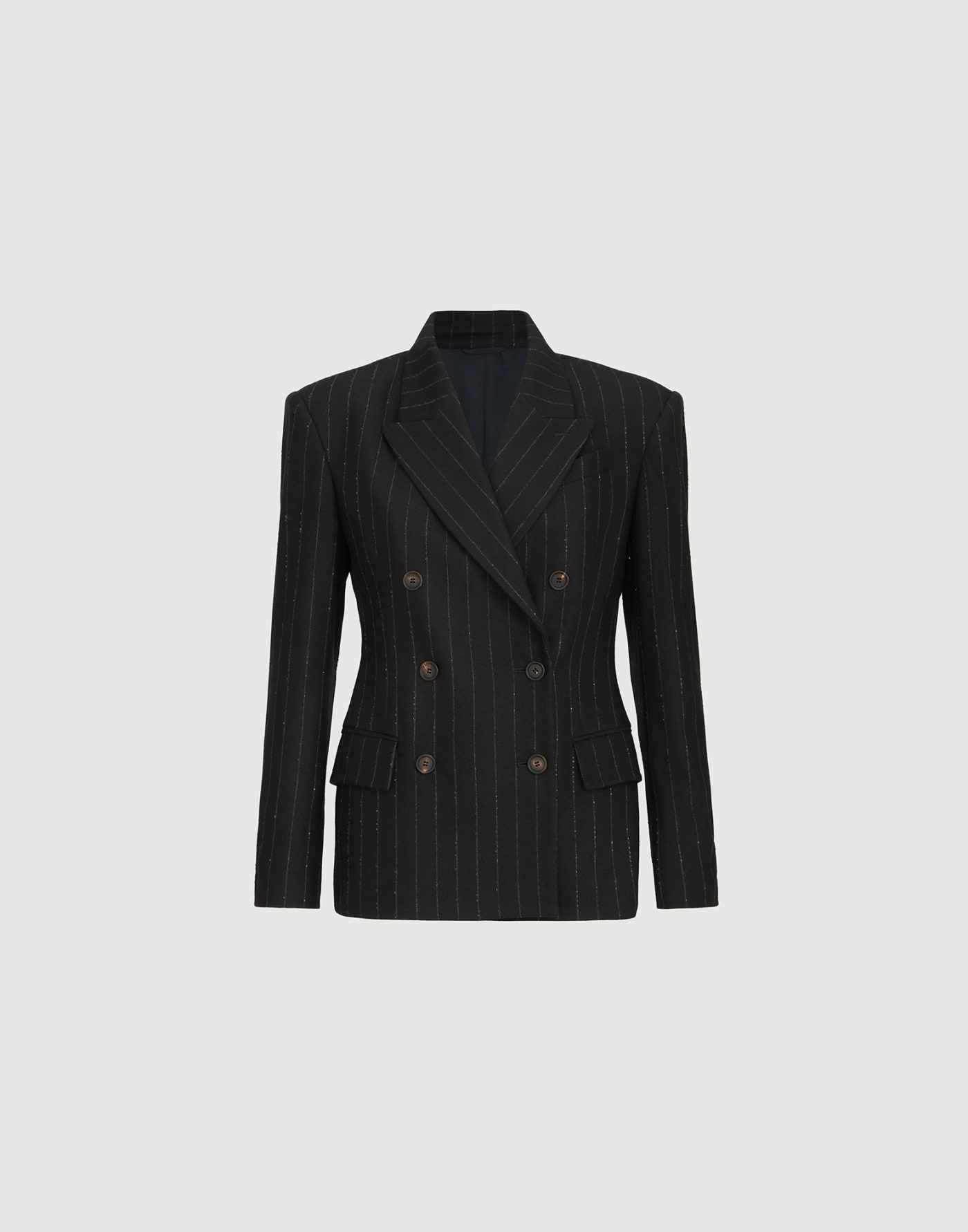 Dazzling chalk stripe blazer Cobalt Woman - Brunello Cucinelli
