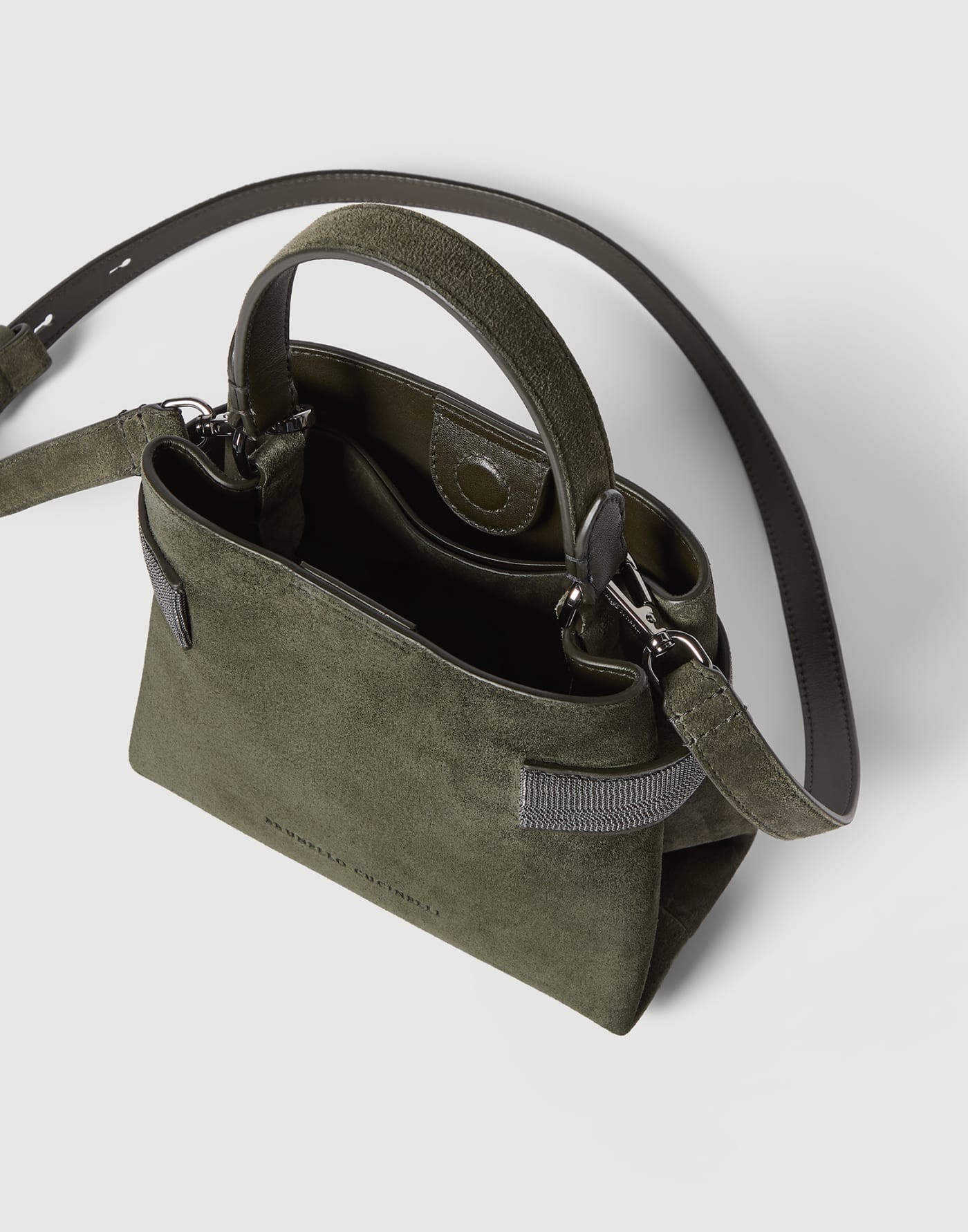 Small Top-Handle Essence bag Green Woman - Brunello Cucinelli
