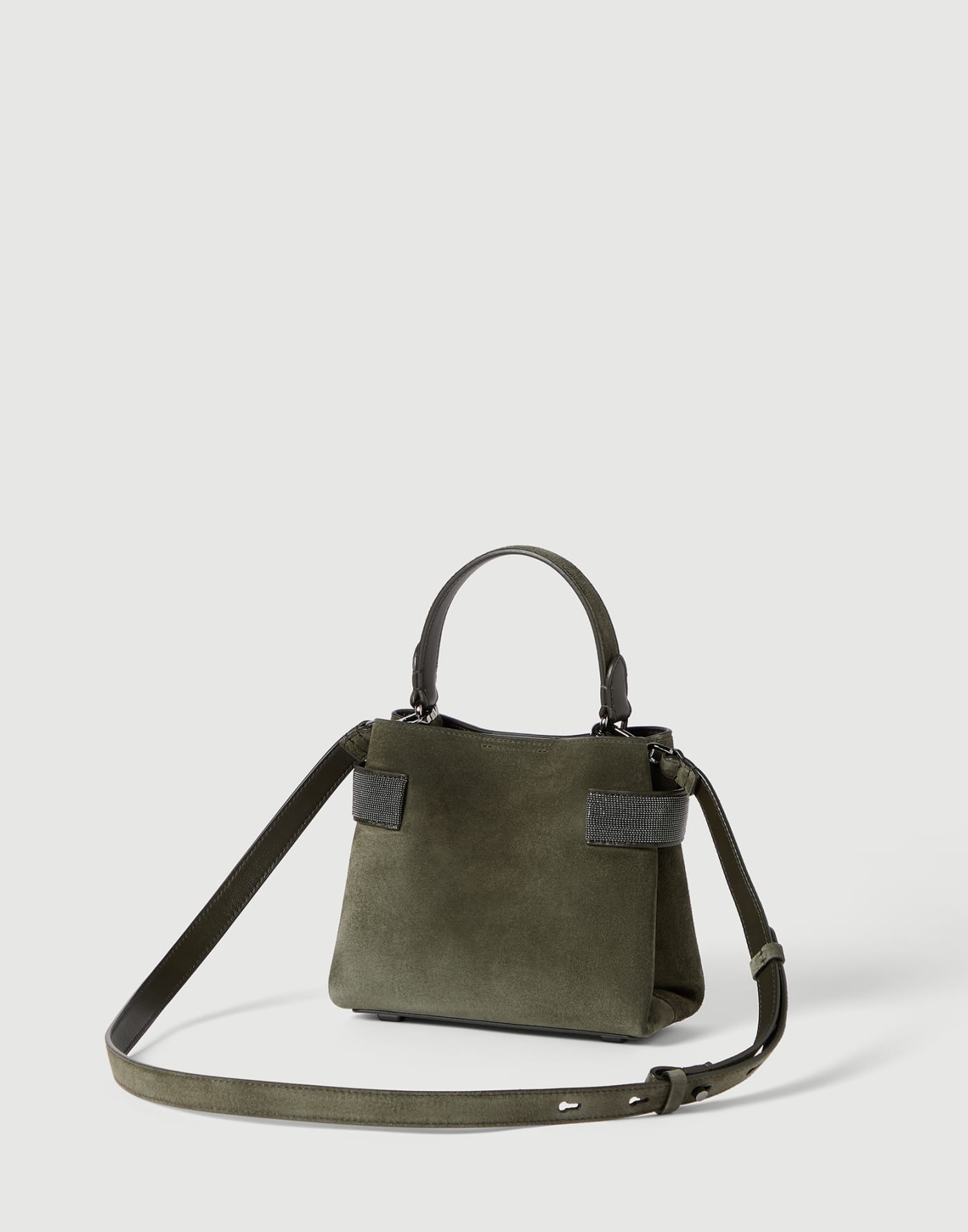 Small Top-Handle Essence bag Green Woman - Brunello Cucinelli