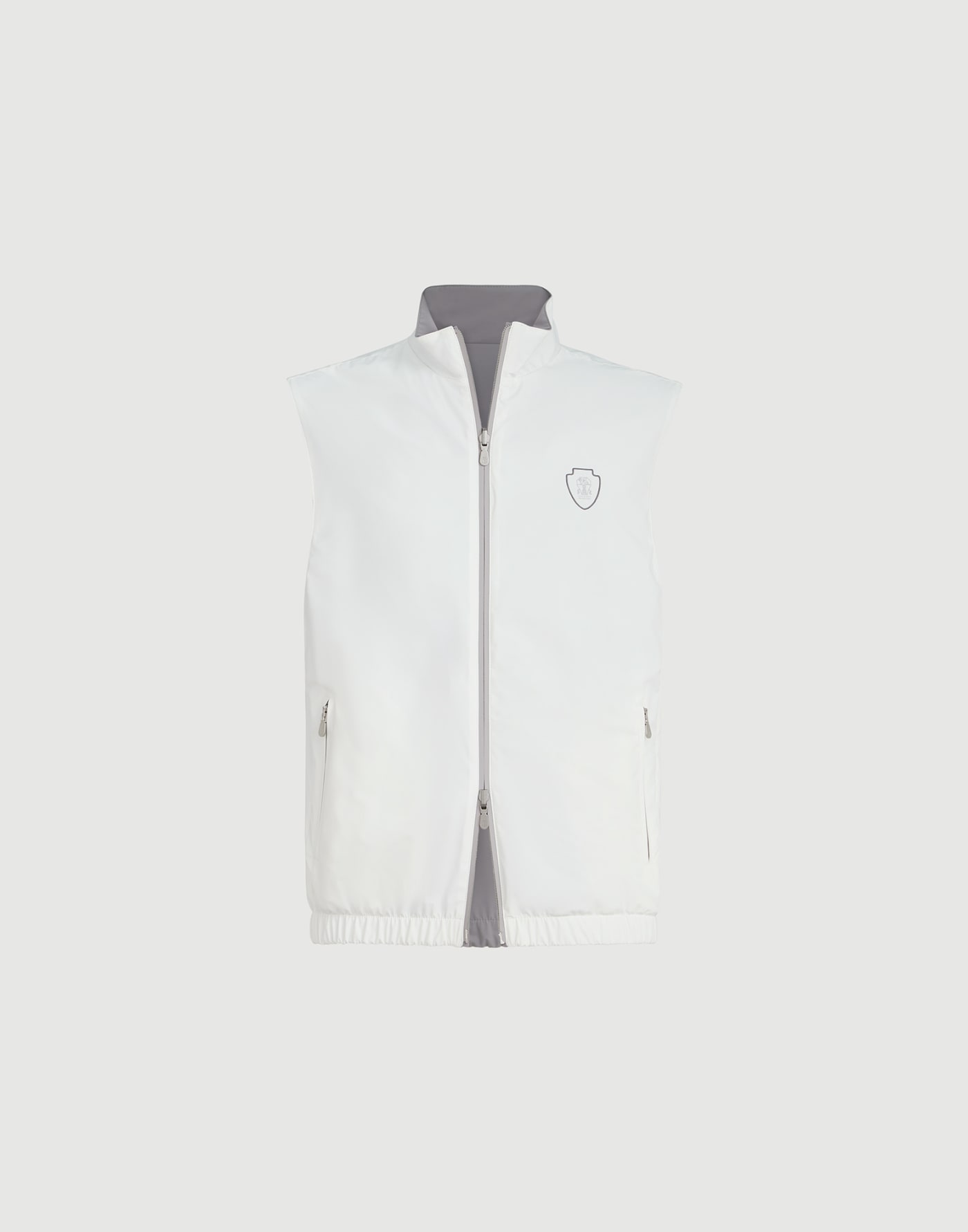 Reversible nylon vest Off-White Man - Brunello Cucinelli