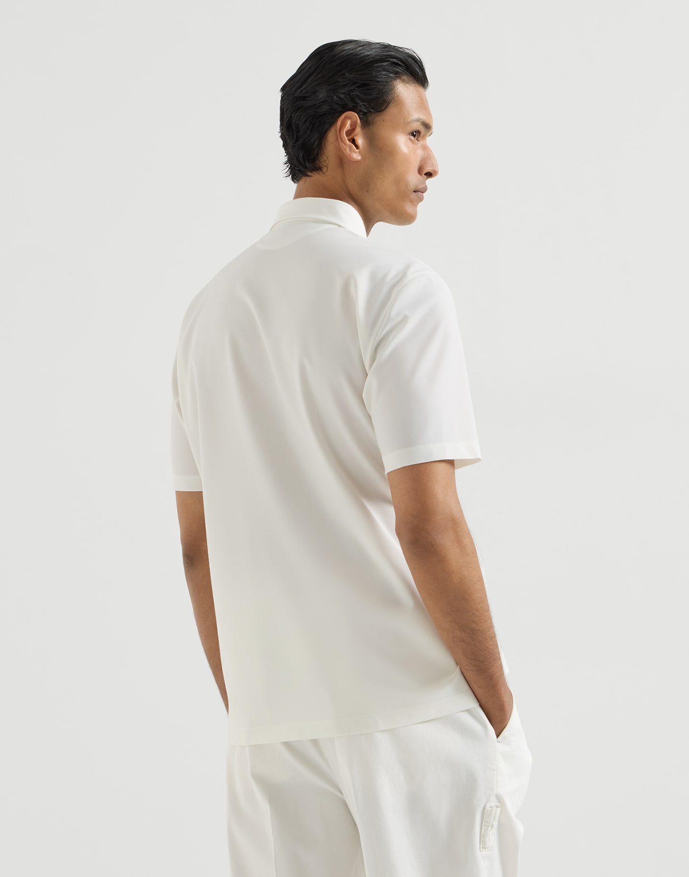 Polo mit Logo Weiß Herren - Brunello Cucinelli