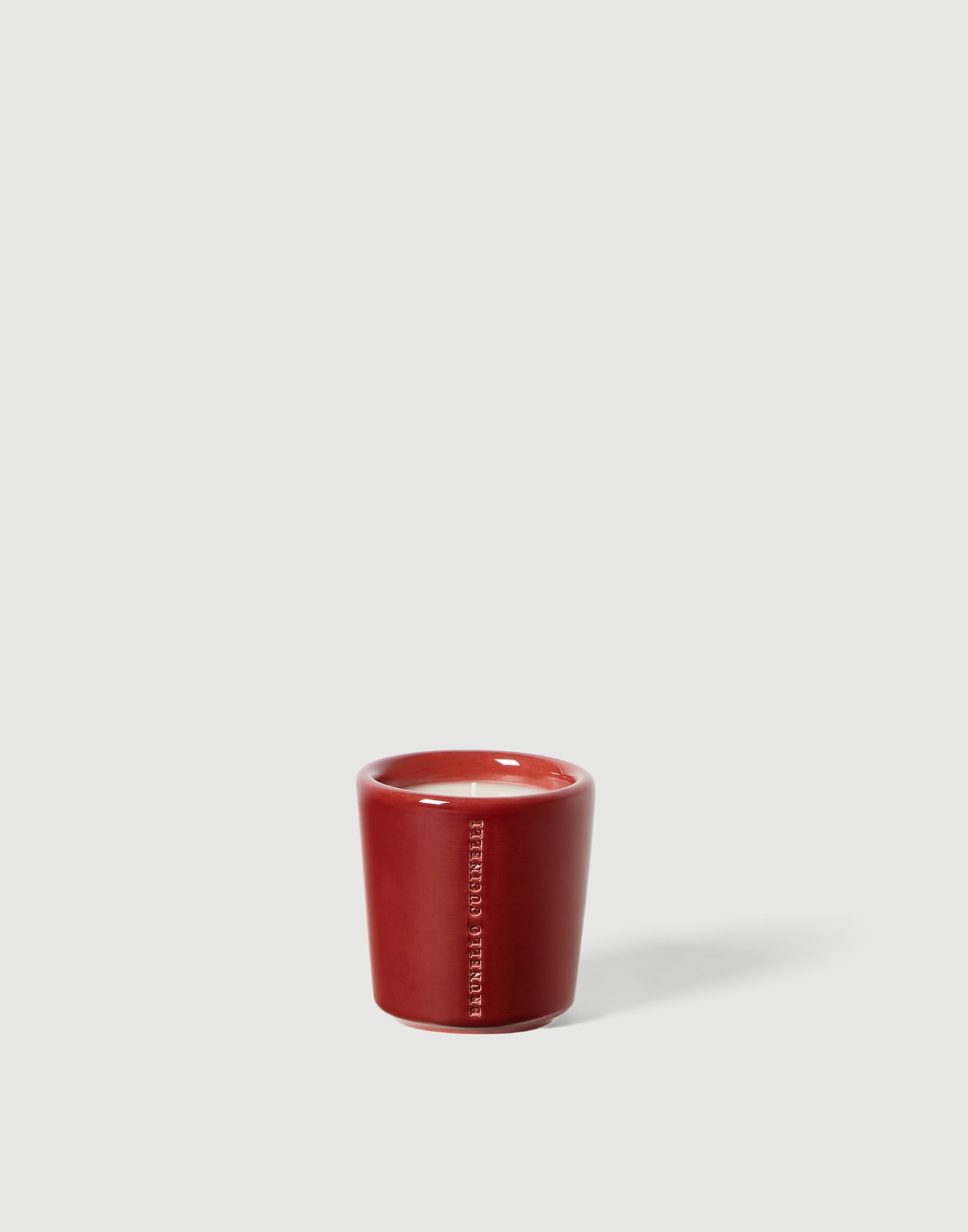 纹片釉罐蜡烛 砖红色 生活风格 - Brunello Cucinelli