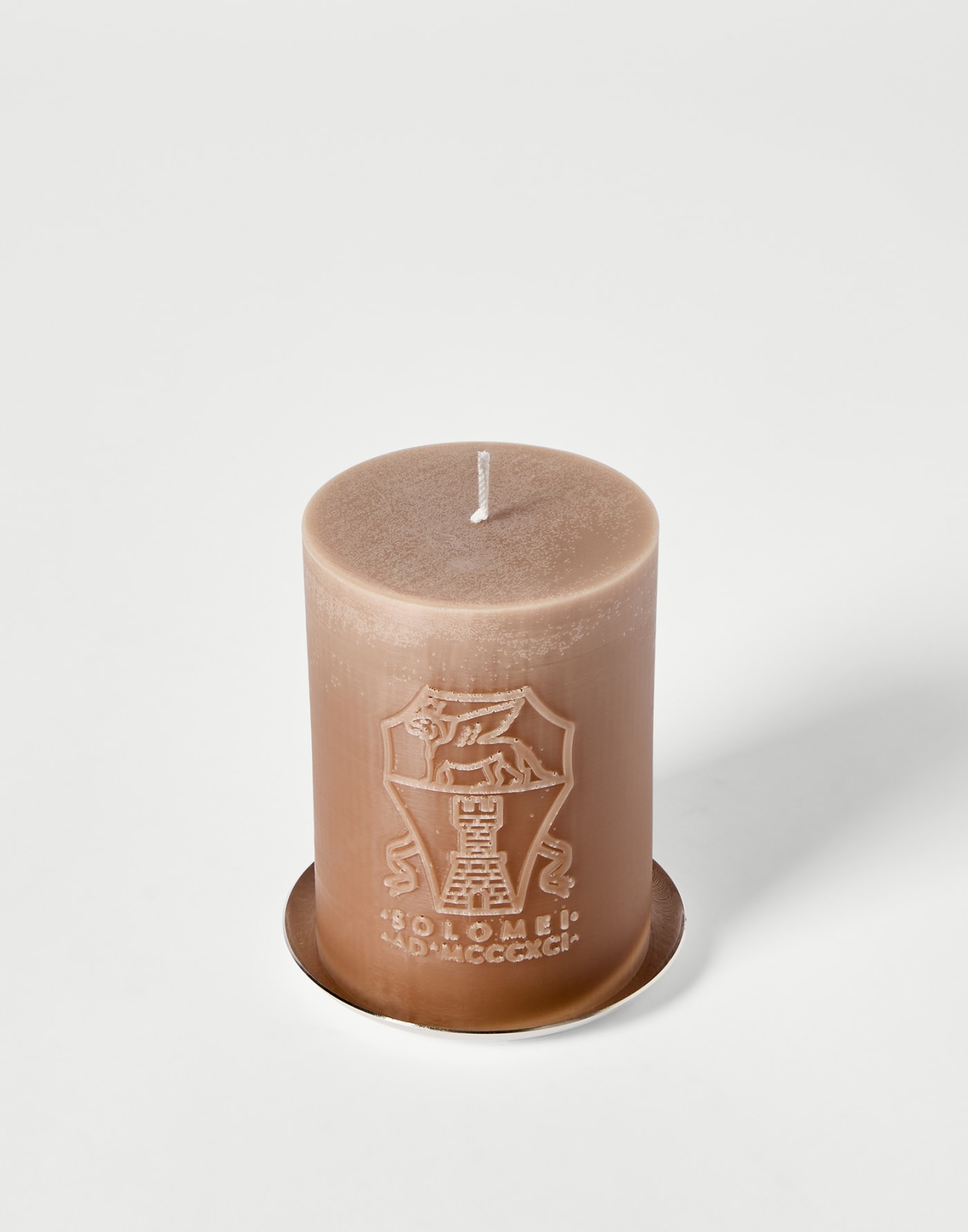 Kerze mit Basis aus Stahl Beige Lifestyle - Brunello Cucinelli