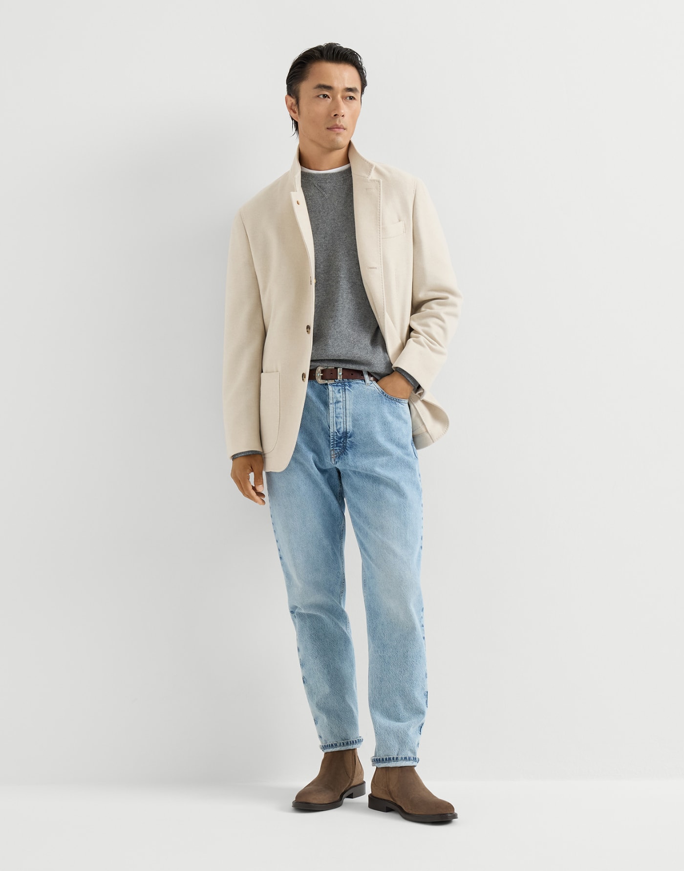 Blazer-style outerwear Sand Man - Brunello Cucinelli