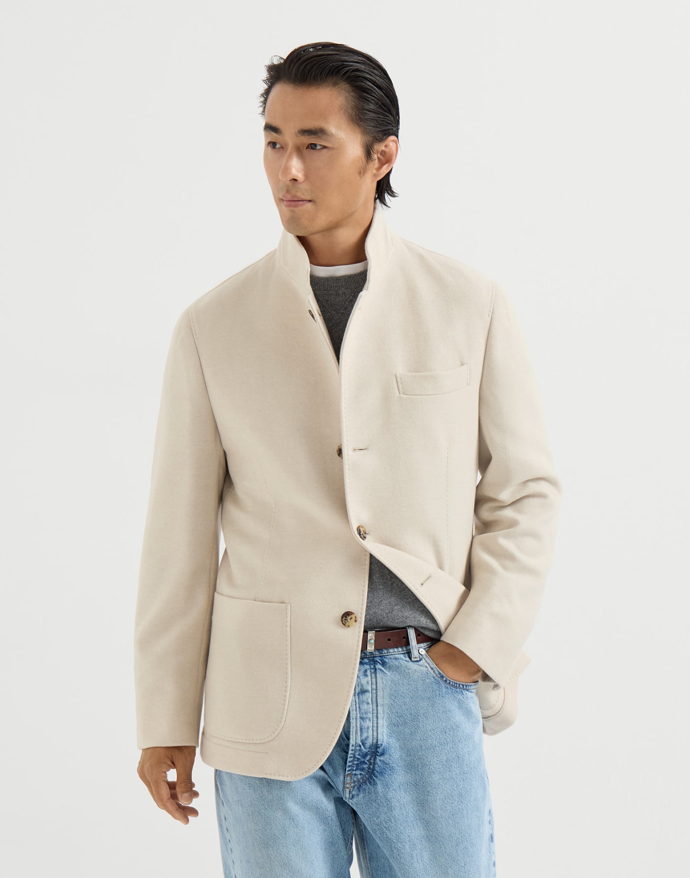 Blazer-style outerwear Sand Man - Brunello Cucinelli