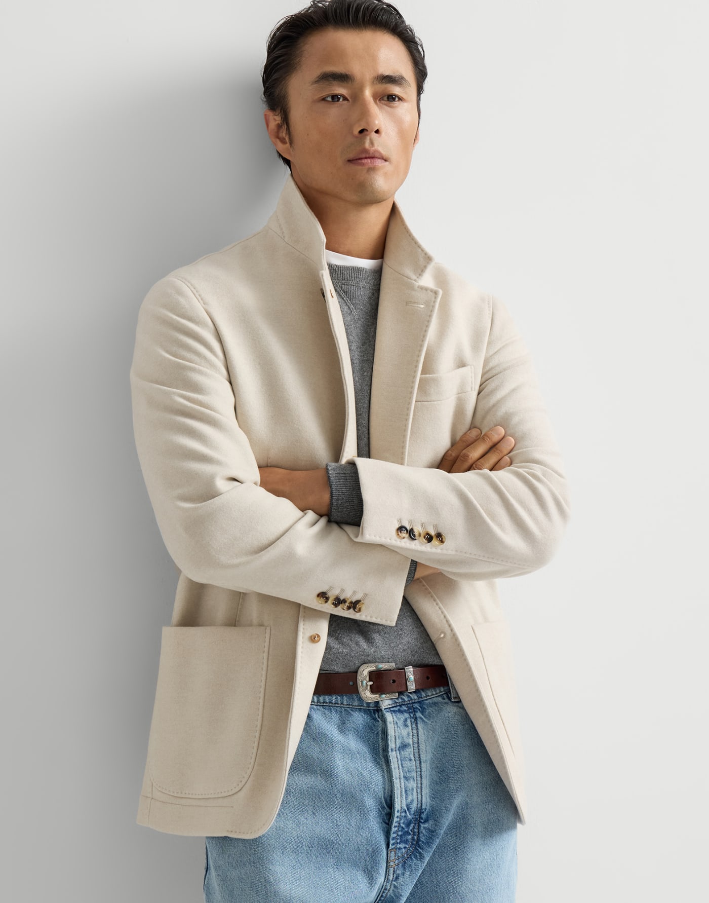 Blazer-style outerwear Sand Man - Brunello Cucinelli
