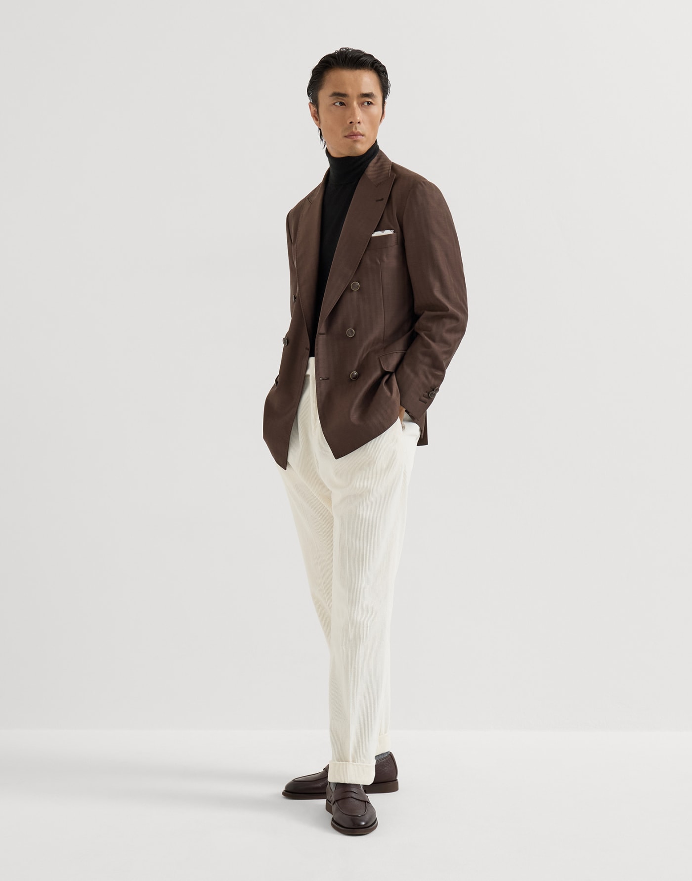 Turtleneck sweater Black Man - Brunello Cucinelli