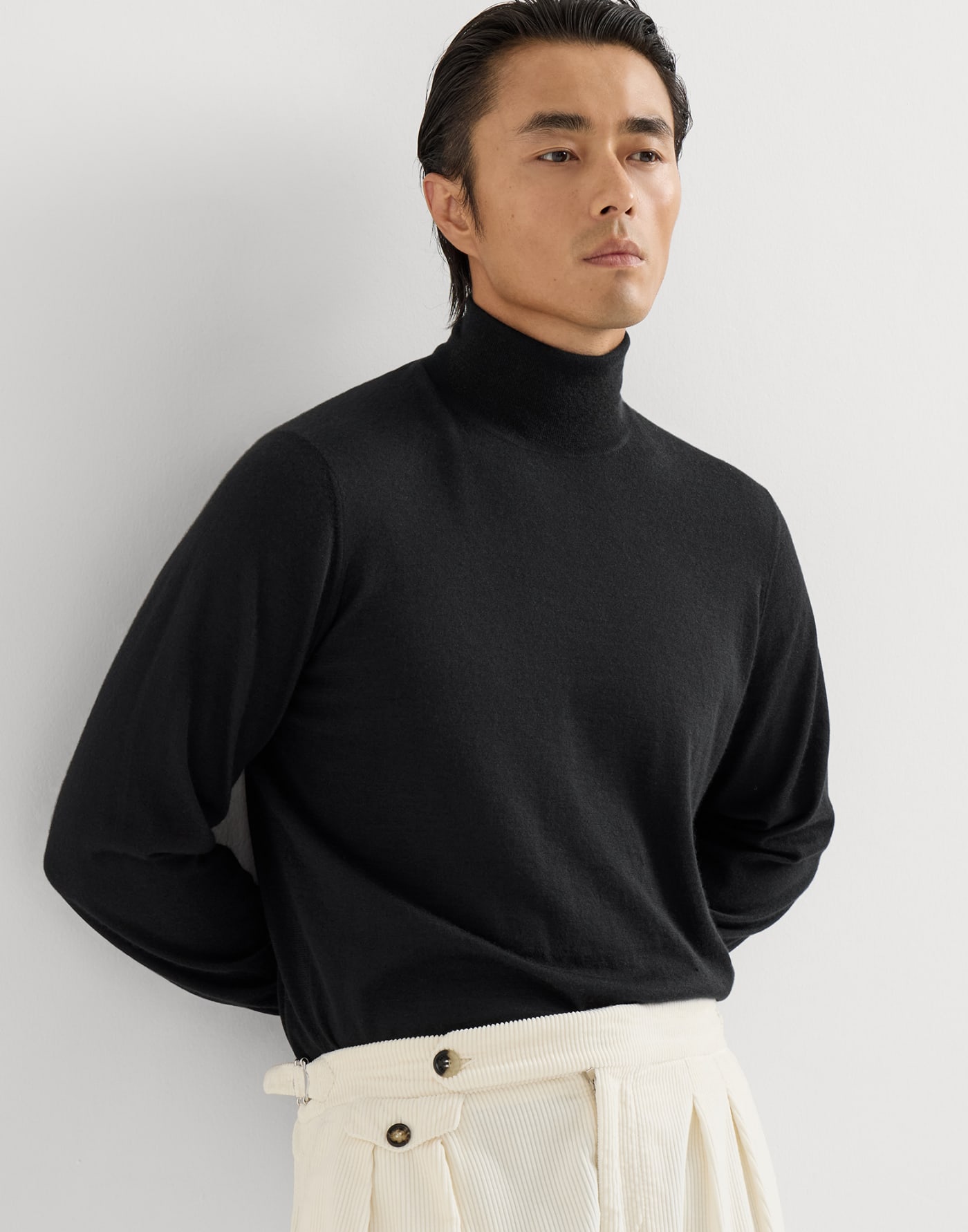 Turtleneck sweater Black Man - Brunello Cucinelli