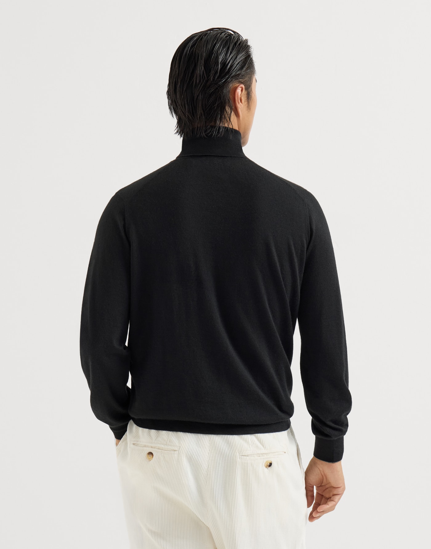 Turtleneck sweater Black Man - Brunello Cucinelli