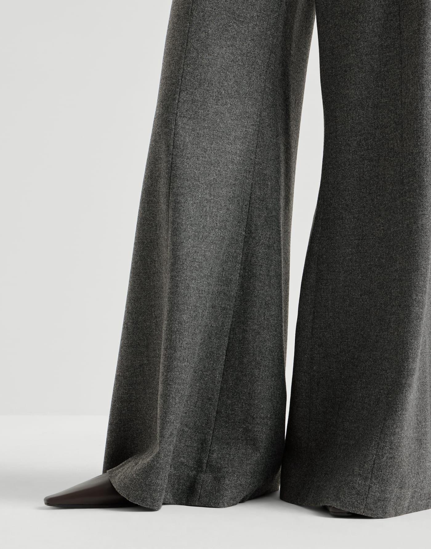 Wide flare trousers Dark Grey Woman - Brunello Cucinelli