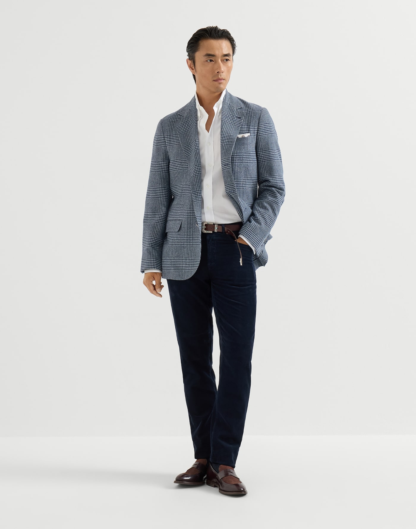 Five-pocket trousers Dark Denim Man - Brunello Cucinelli