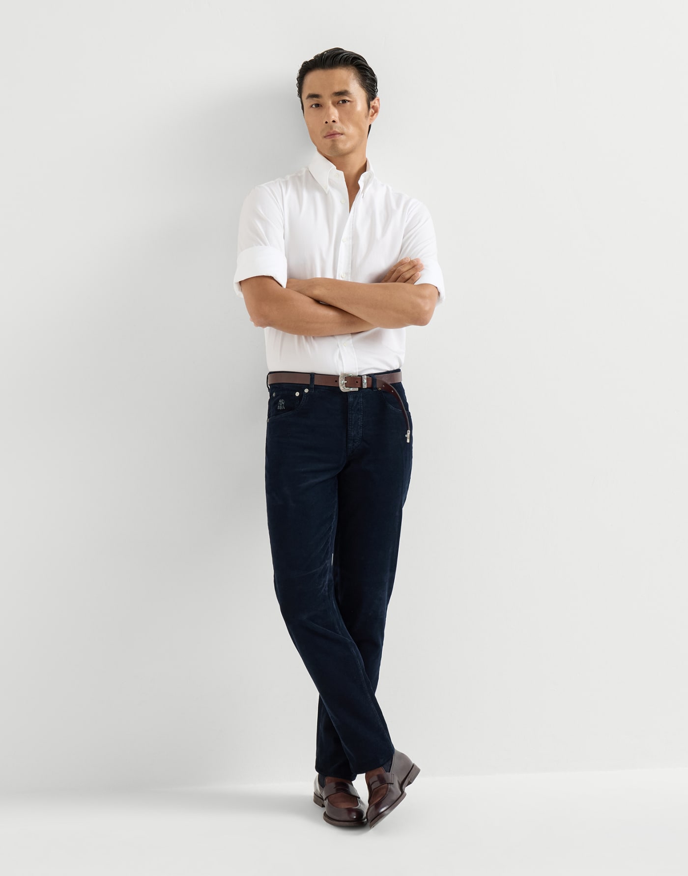 Five-pocket trousers Dark Denim Man - Brunello Cucinelli