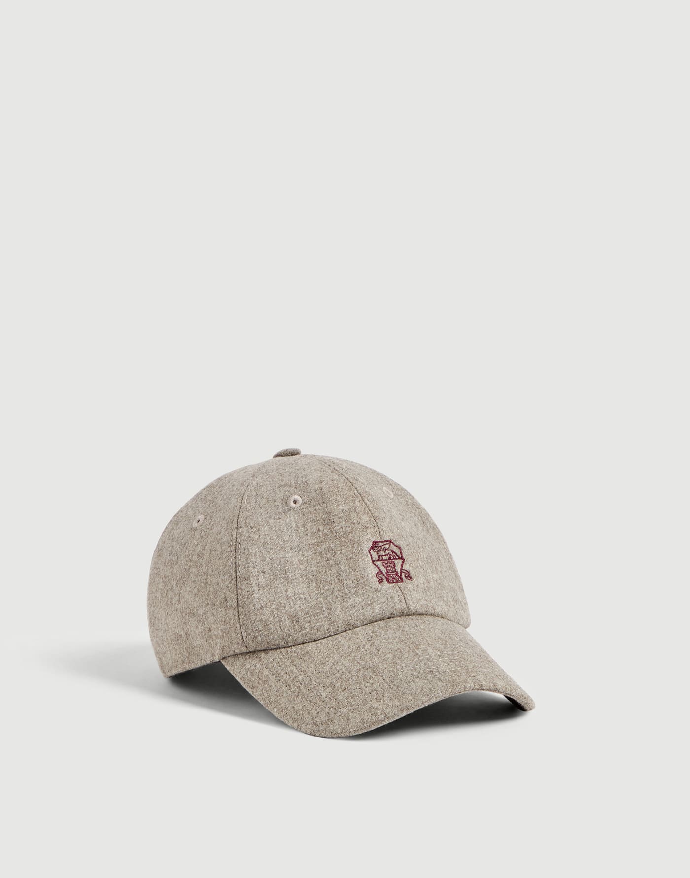 Baseball cap with logo Stone Grey Boys - Brunello Cucinelli