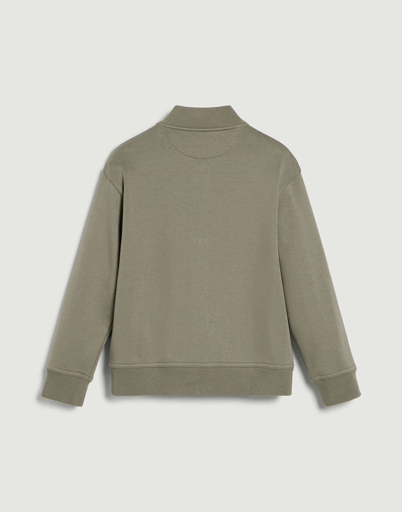 Techno cotton French terry sweatshirt Khaki Boys - Brunello Cucinelli