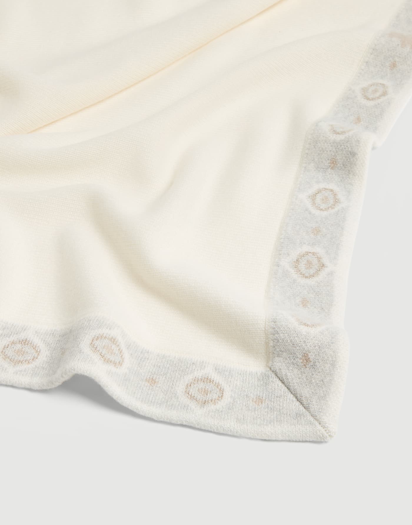 Cashmere knit Baby Bernie blanket Panama Baby - Brunello Cucinelli
