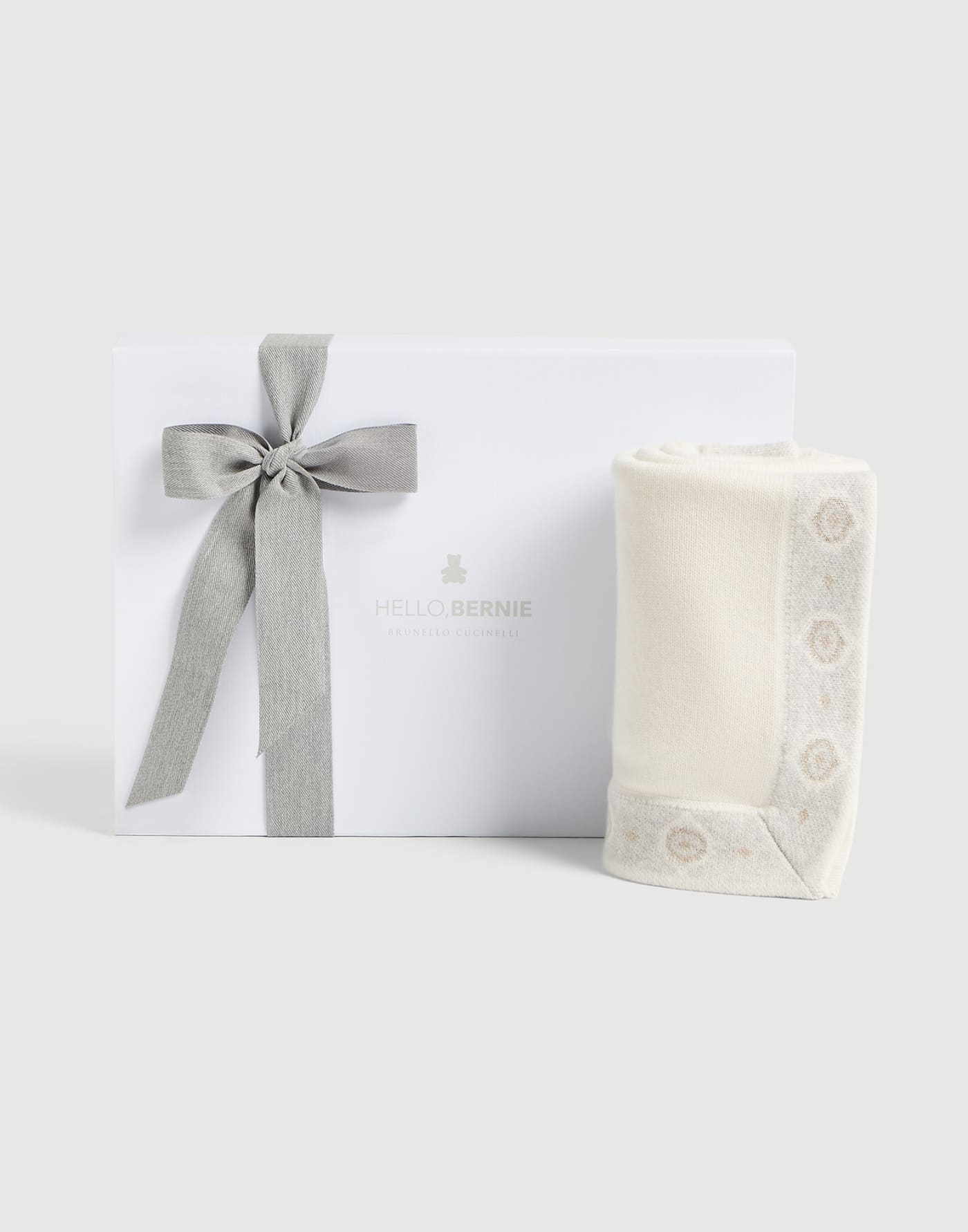 Cashmere knit Baby Bernie blanket Panama Baby - Brunello Cucinelli