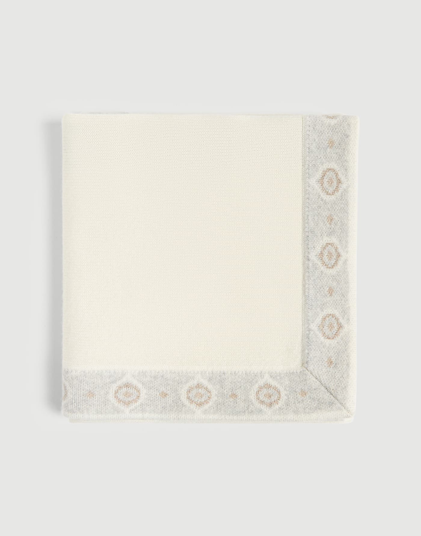 Cashmere knit Baby Bernie blanket Panama Baby - Brunello Cucinelli