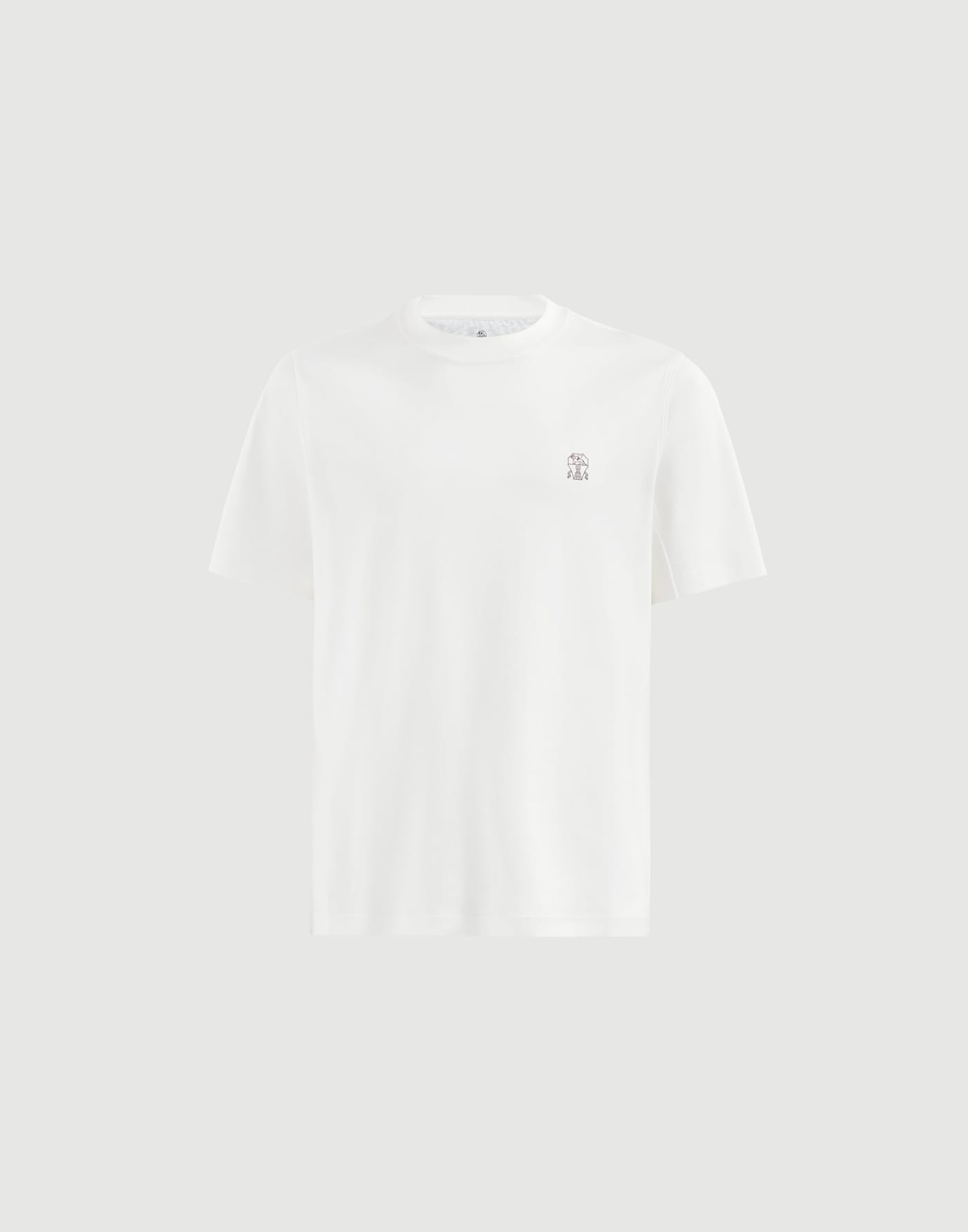 ロゴ入り ジャージー Tシャツ オフホワイト メンズ - Brunello Cucinelli
