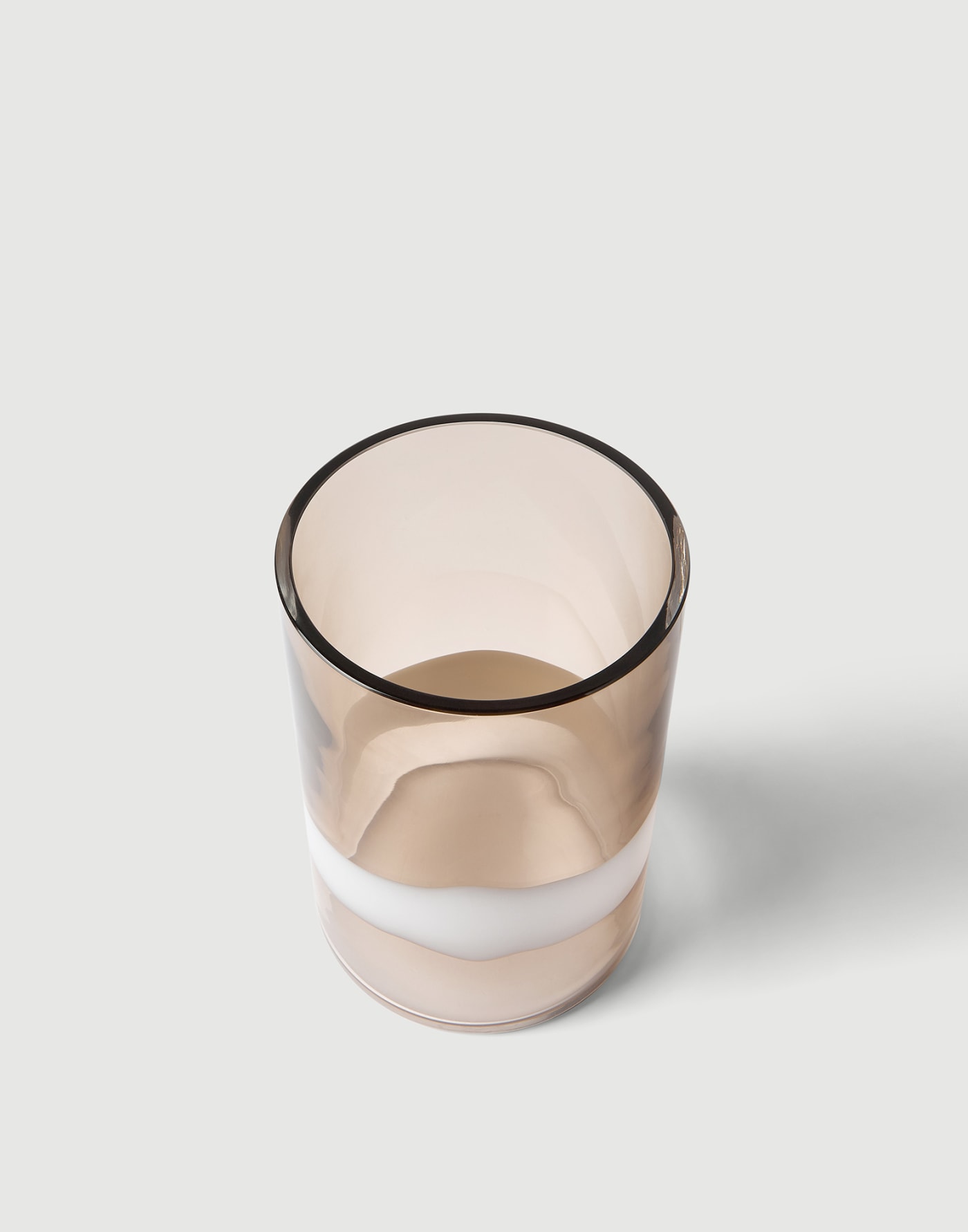 Kleine gestreifte Vase aus Muranoglas Braun Lifestyle - Brunello Cucinelli