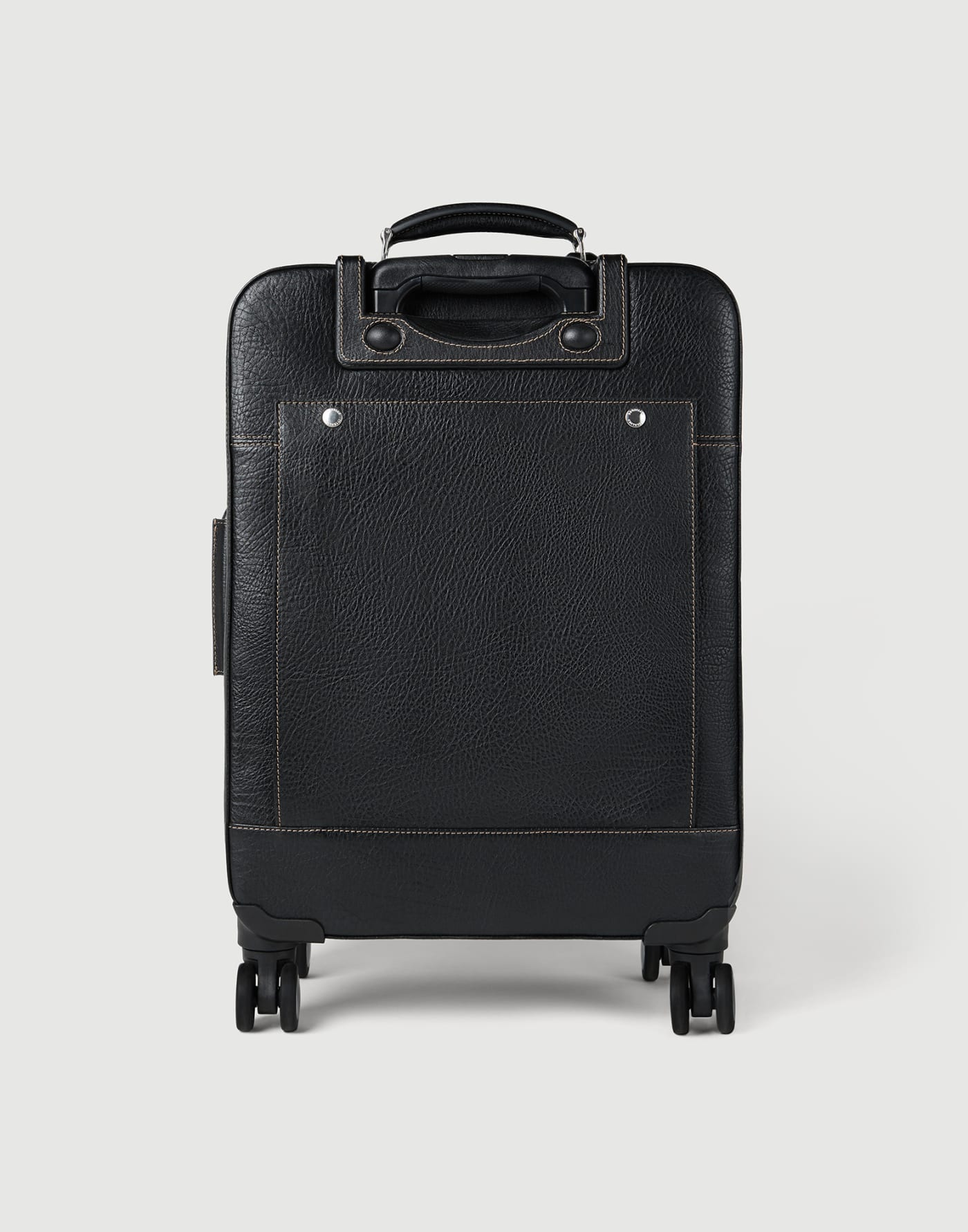 Grained calfskin suitcase Black Man - Brunello Cucinelli