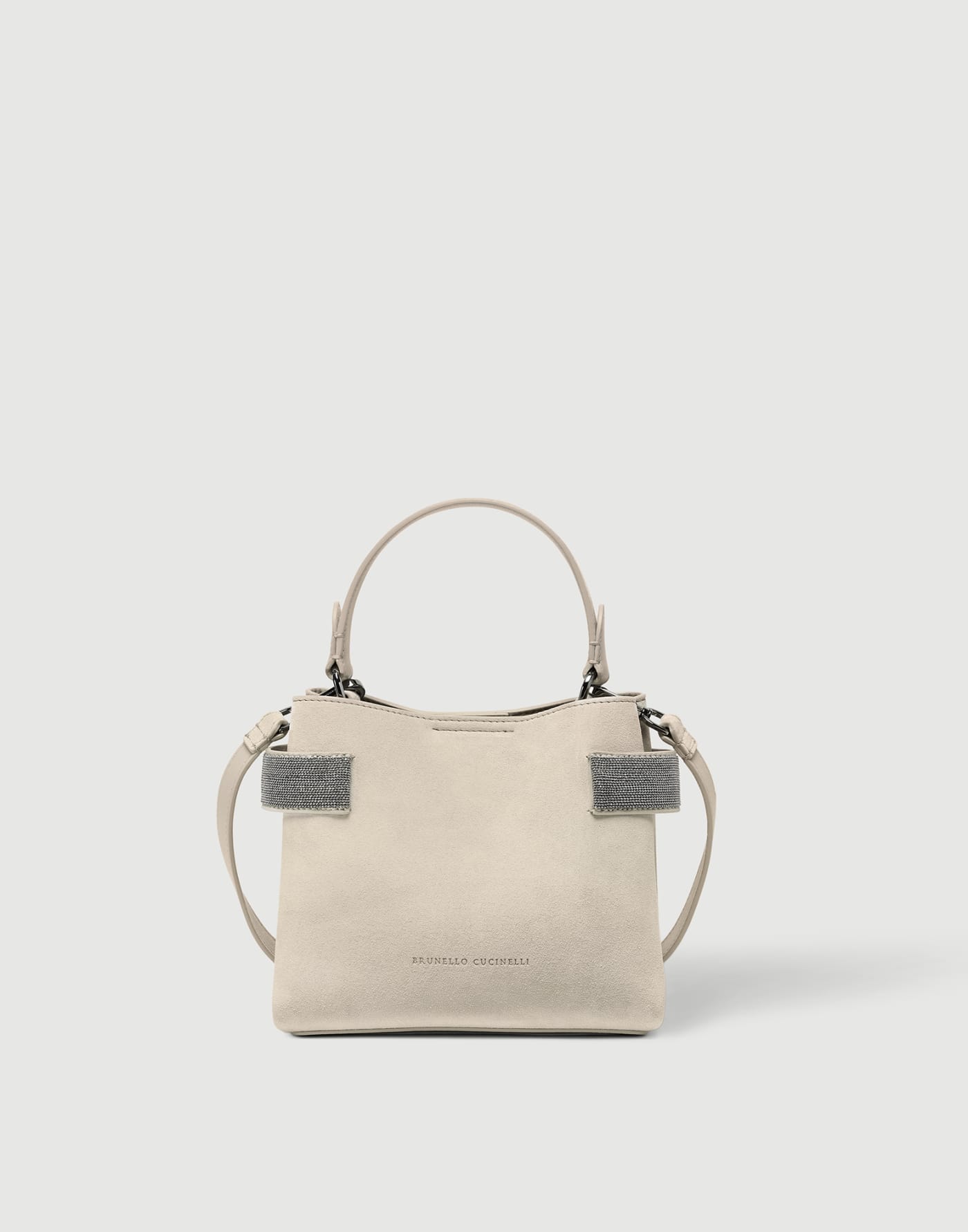 Small Top-Handle Essence bag Ivory Woman - Brunello Cucinelli
