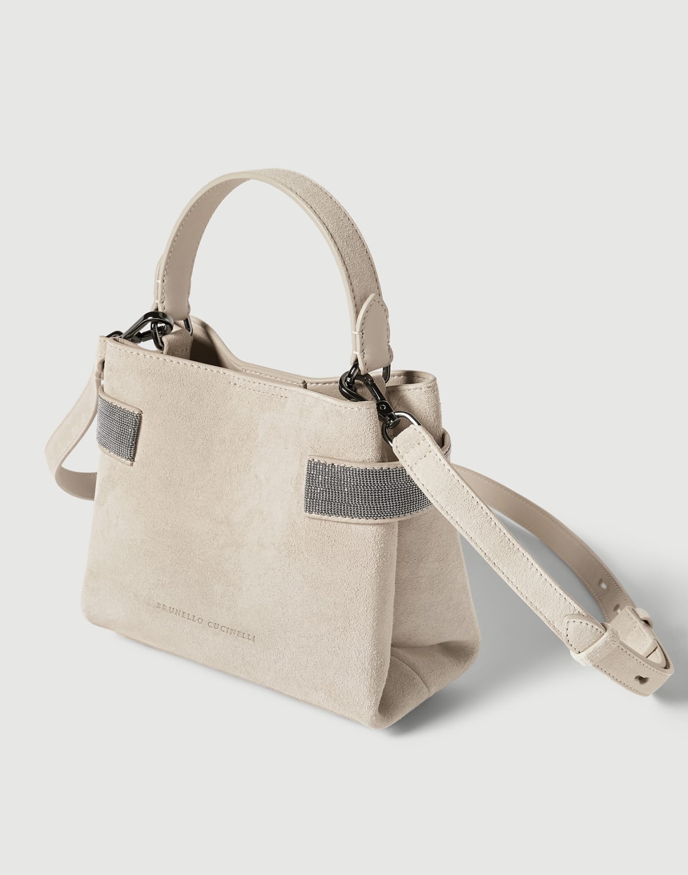 Small Top-Handle Essence bag Ivory Woman - Brunello Cucinelli