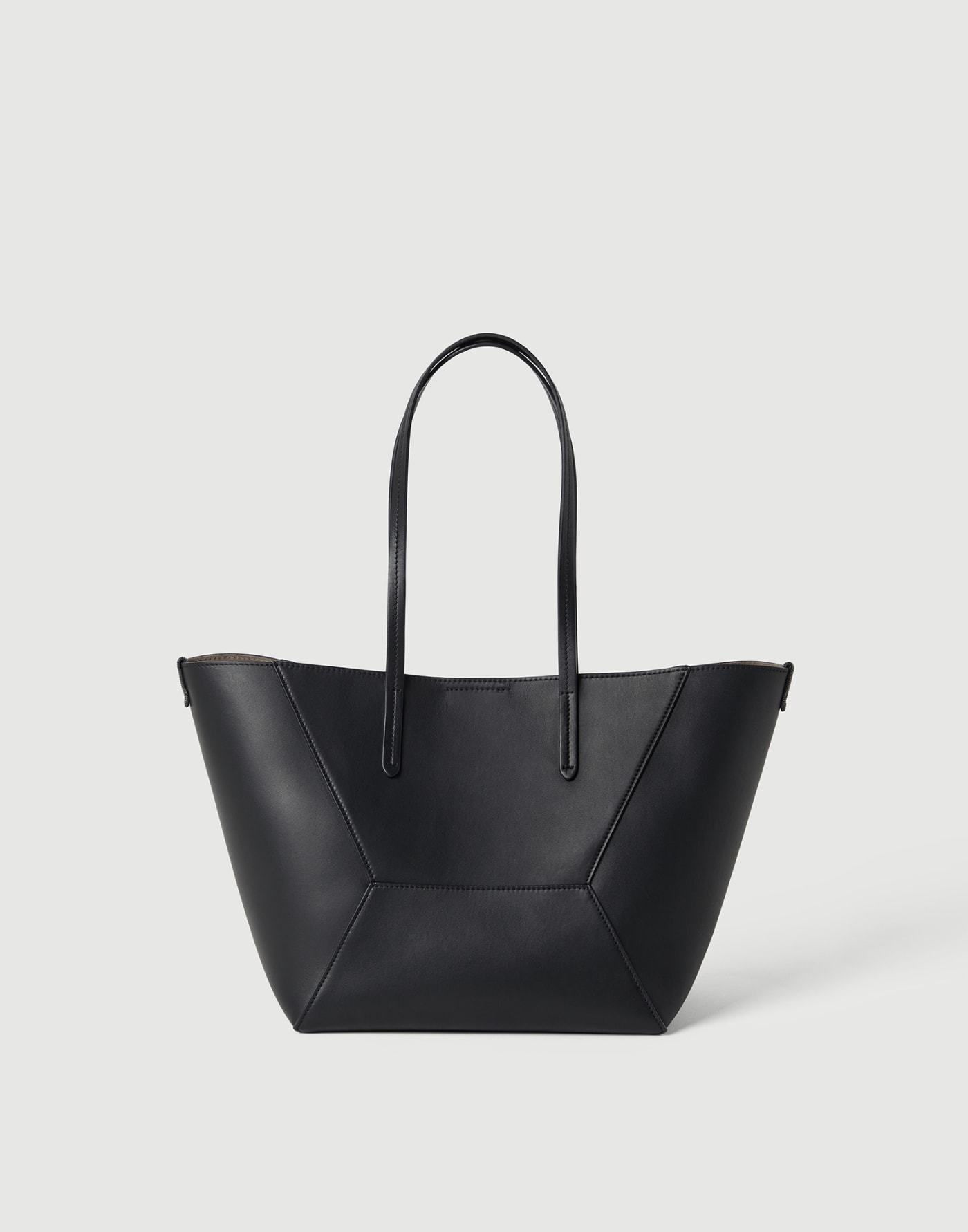 BC Duo small bag in calfskin with monili Black Woman - Brunello Cucinelli