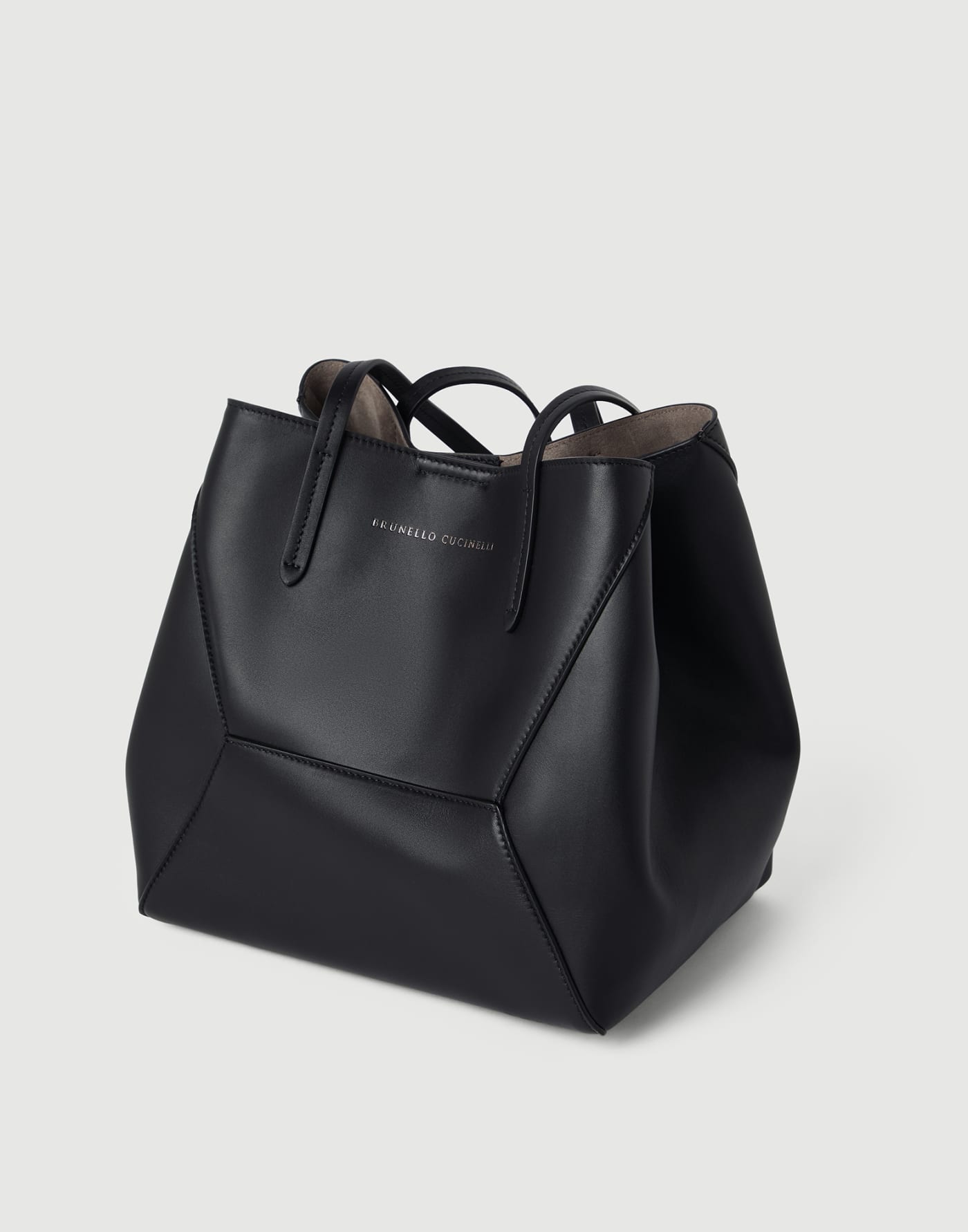 BC Duo small bag in calfskin with monili Black Woman - Brunello Cucinelli