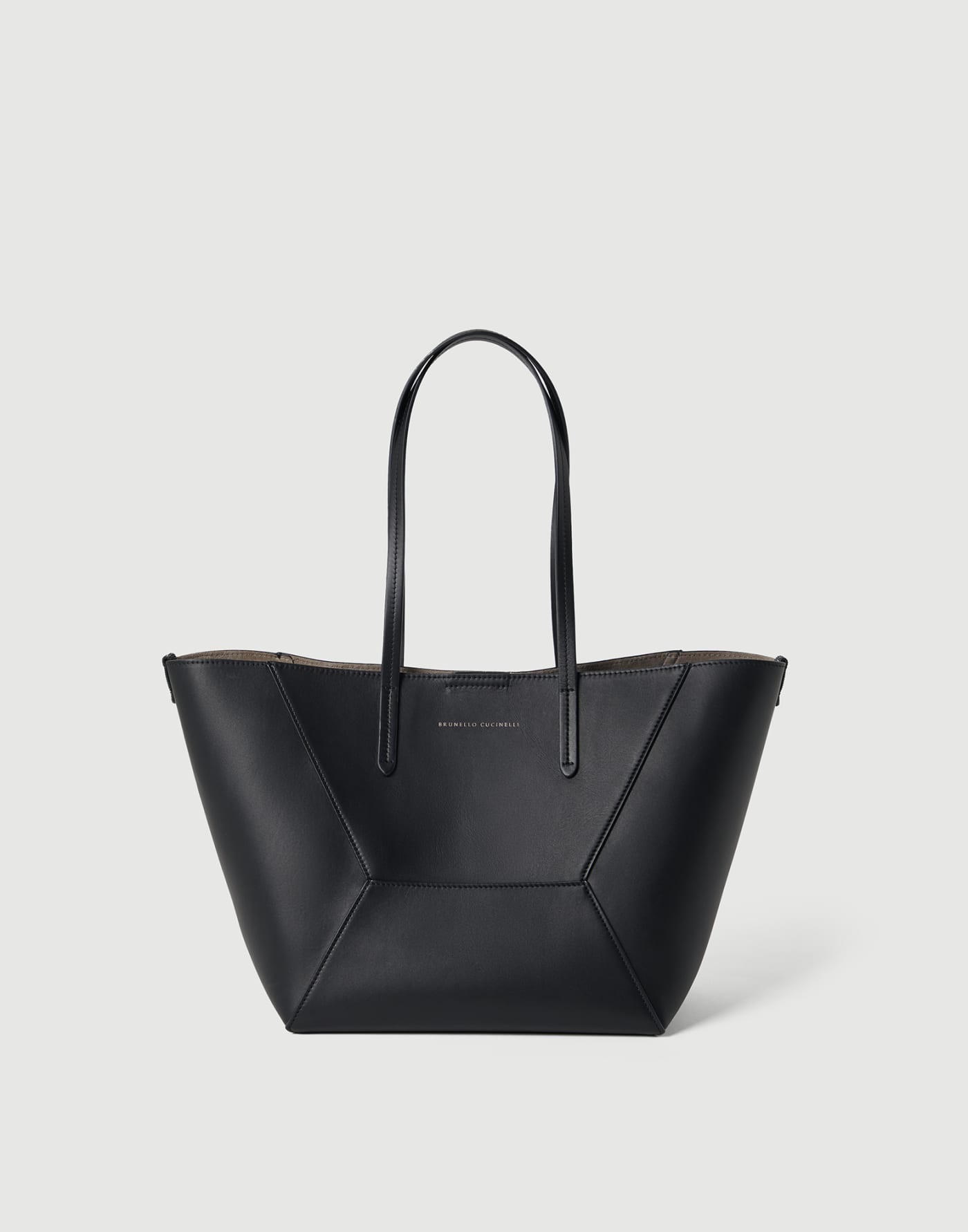 BC Duo small bag in calfskin with monili Black Woman - Brunello Cucinelli