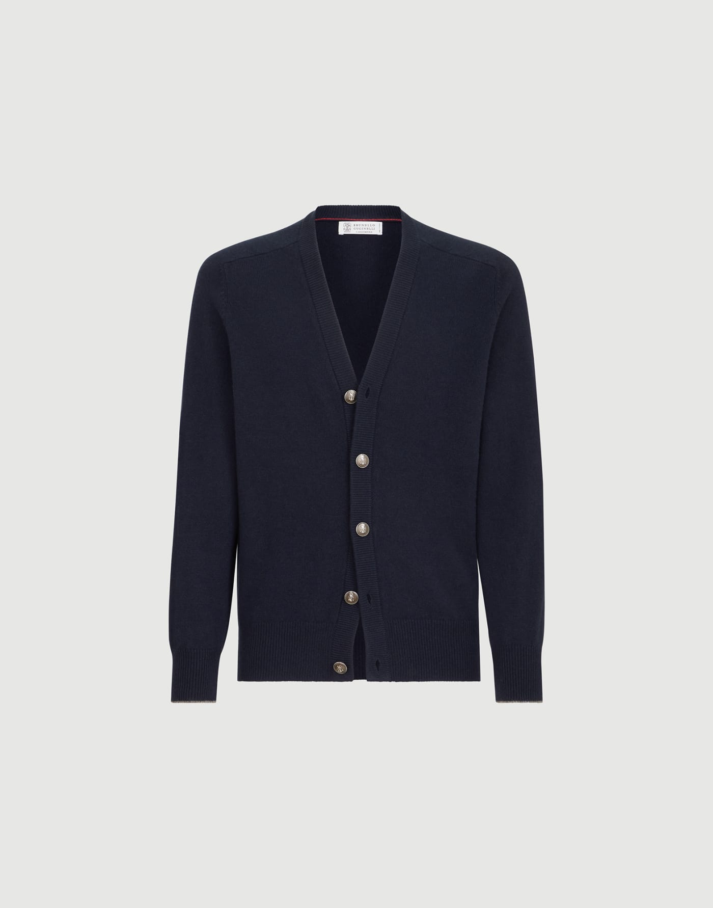 Cashmere cardigan Navy Blue Man - Brunello Cucinelli